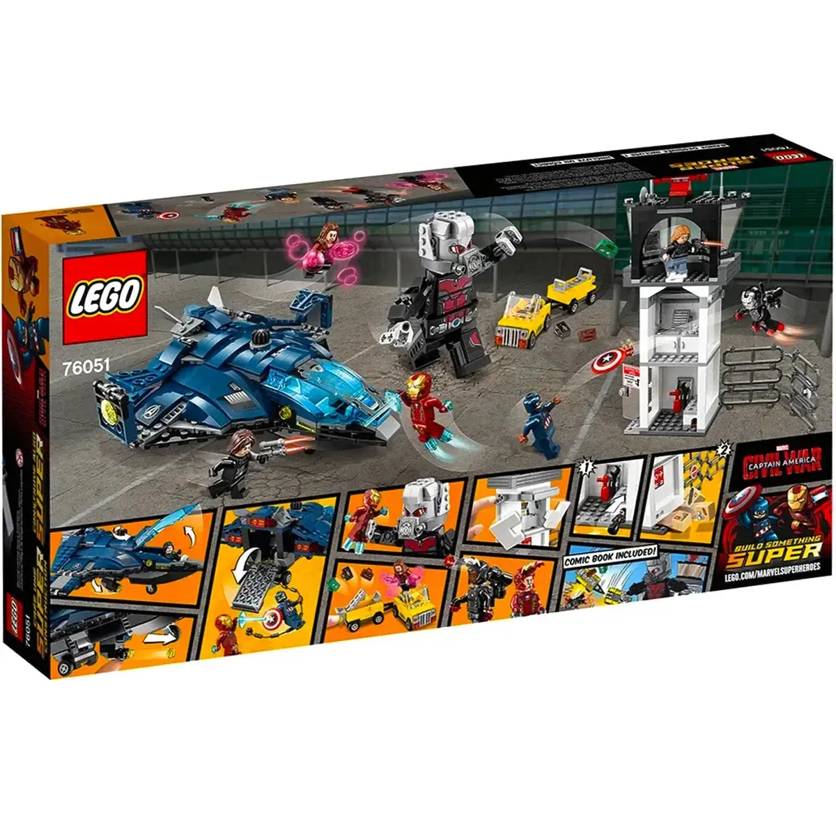 LEGO [Marvel Super Heroes] - Super Hero Airport Battle Building Set - Captain America: Civil War Series (76051) - Image 3