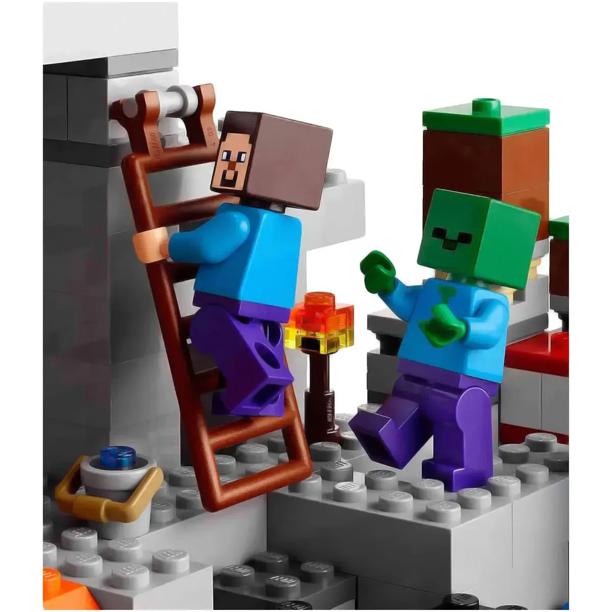 LEGO [Minecraft] - The Cave Building Set - Minifig-scale Series (21113) - Image 6