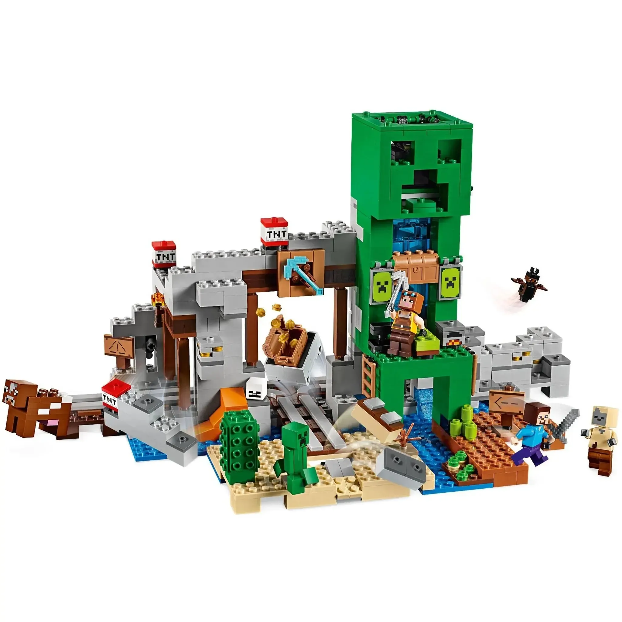 LEGO [Minecraft] - The Creeper Mine Building Set - Minifig-scale Series (21155) - Image 2