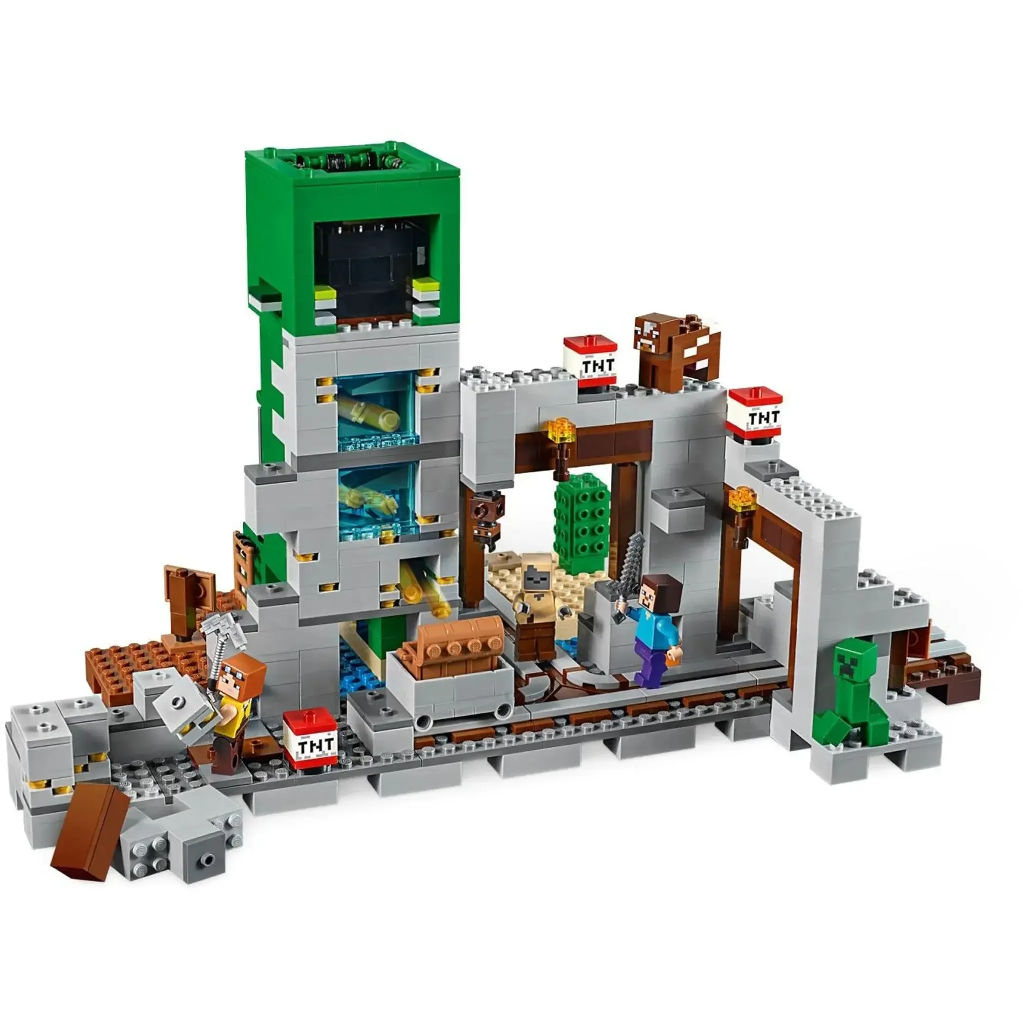 LEGO [Minecraft] - The Creeper Mine Building Set - Minifig-scale Series (21155) - Image 4
