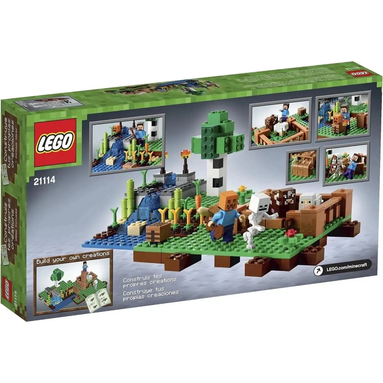 LEGO [Minecraft] - The Farm Building Set - Minifig-scale Series (21114) - Image 5