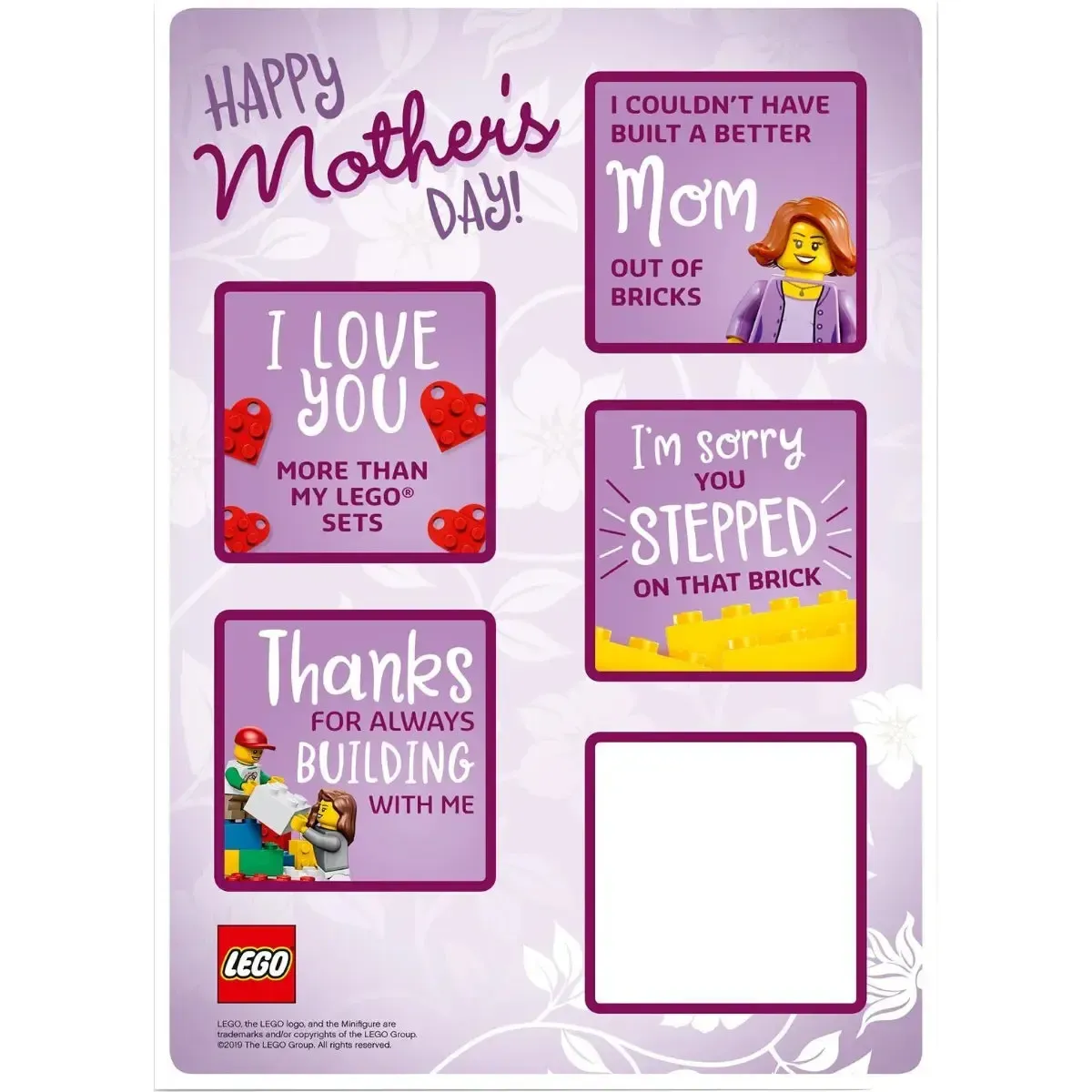 LEGO [Miscellaneous] - Buildable Mothers' Day Card Building Set (5005878) - Image 5