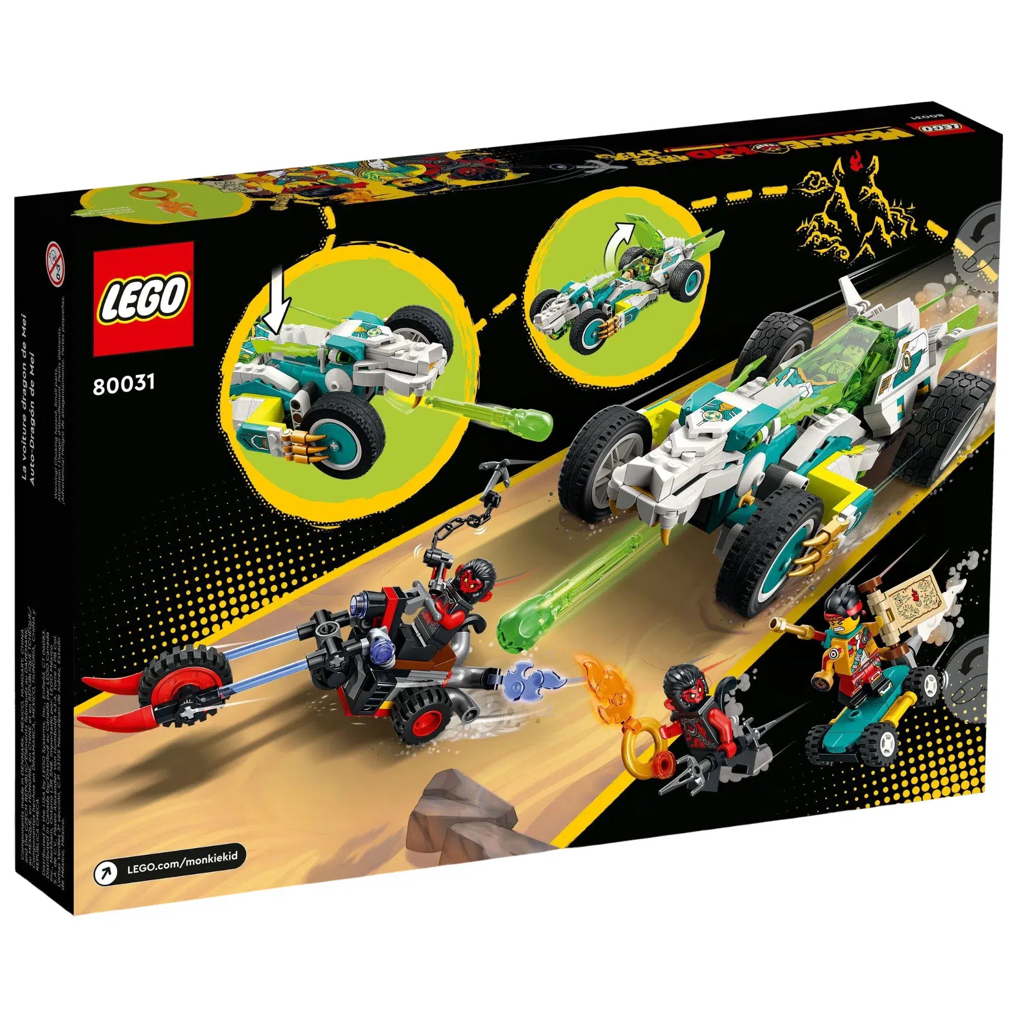 LEGO [Monkie Kid] - Mei's Dragon Car Building Set - Season 3 Series (80031) - Image 8