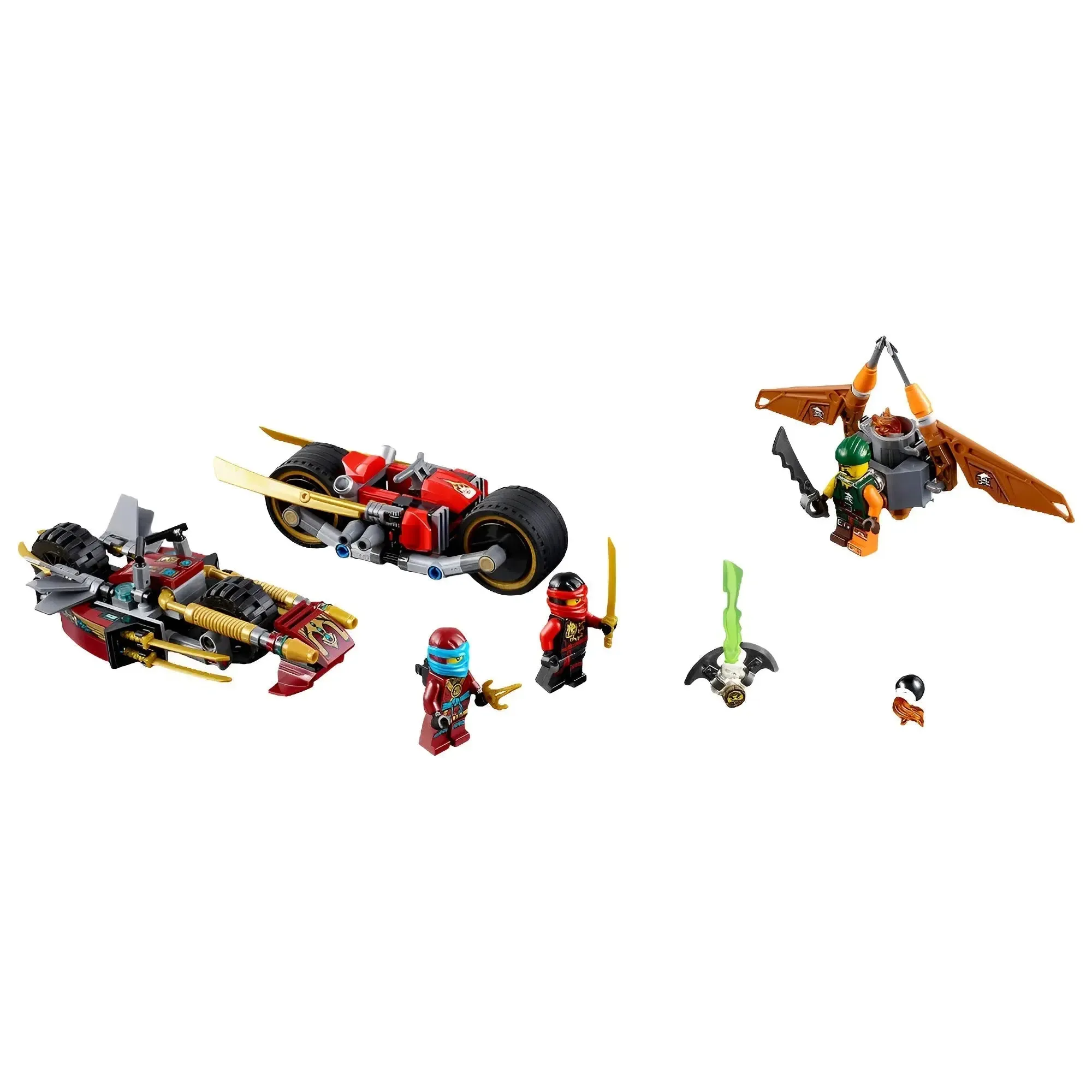 LEGO [Ninjago] - Ninja Bike Chase Building Set - Skybound Series (70600) - Image 2