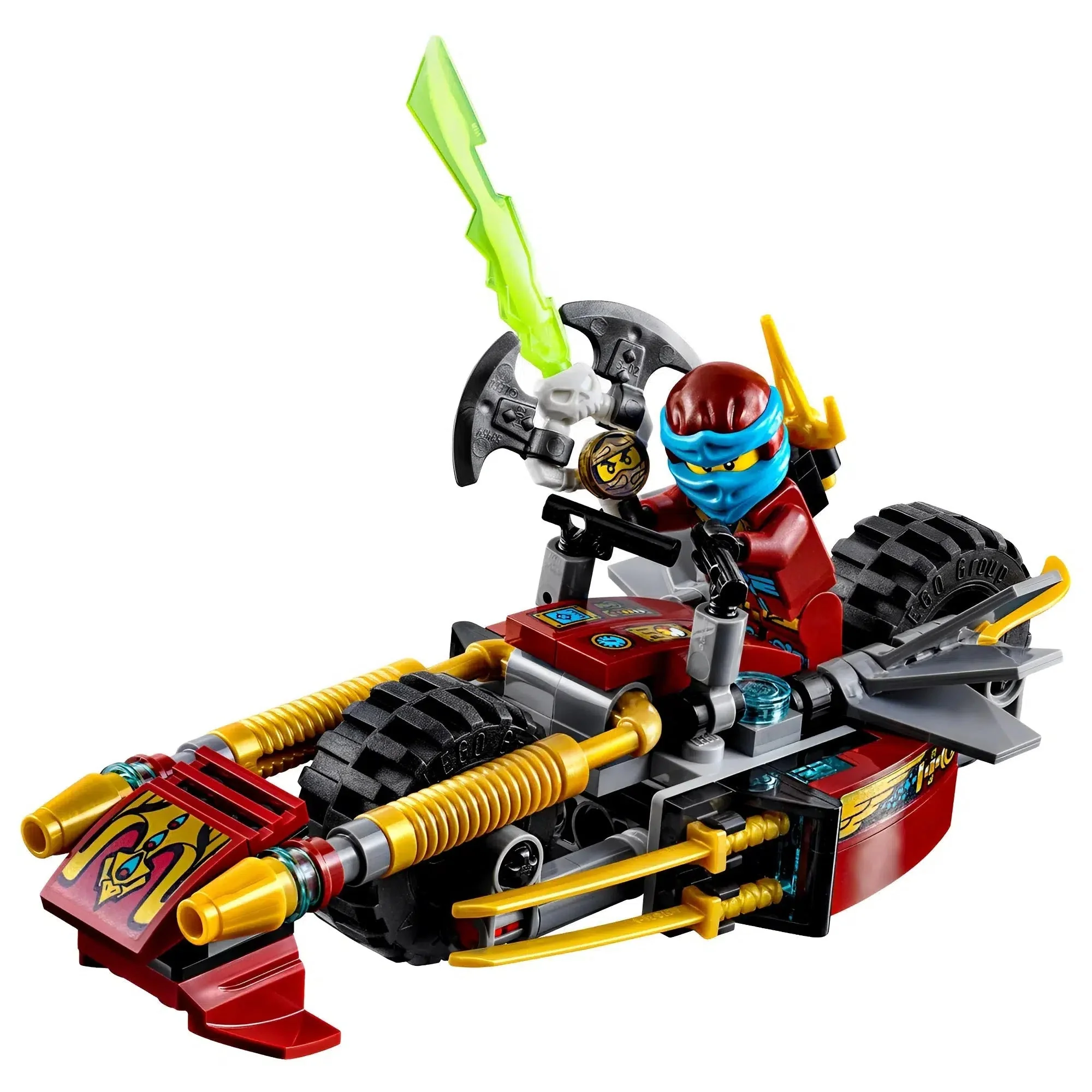 LEGO [Ninjago] - Ninja Bike Chase Building Set - Skybound Series (70600) - Image 3