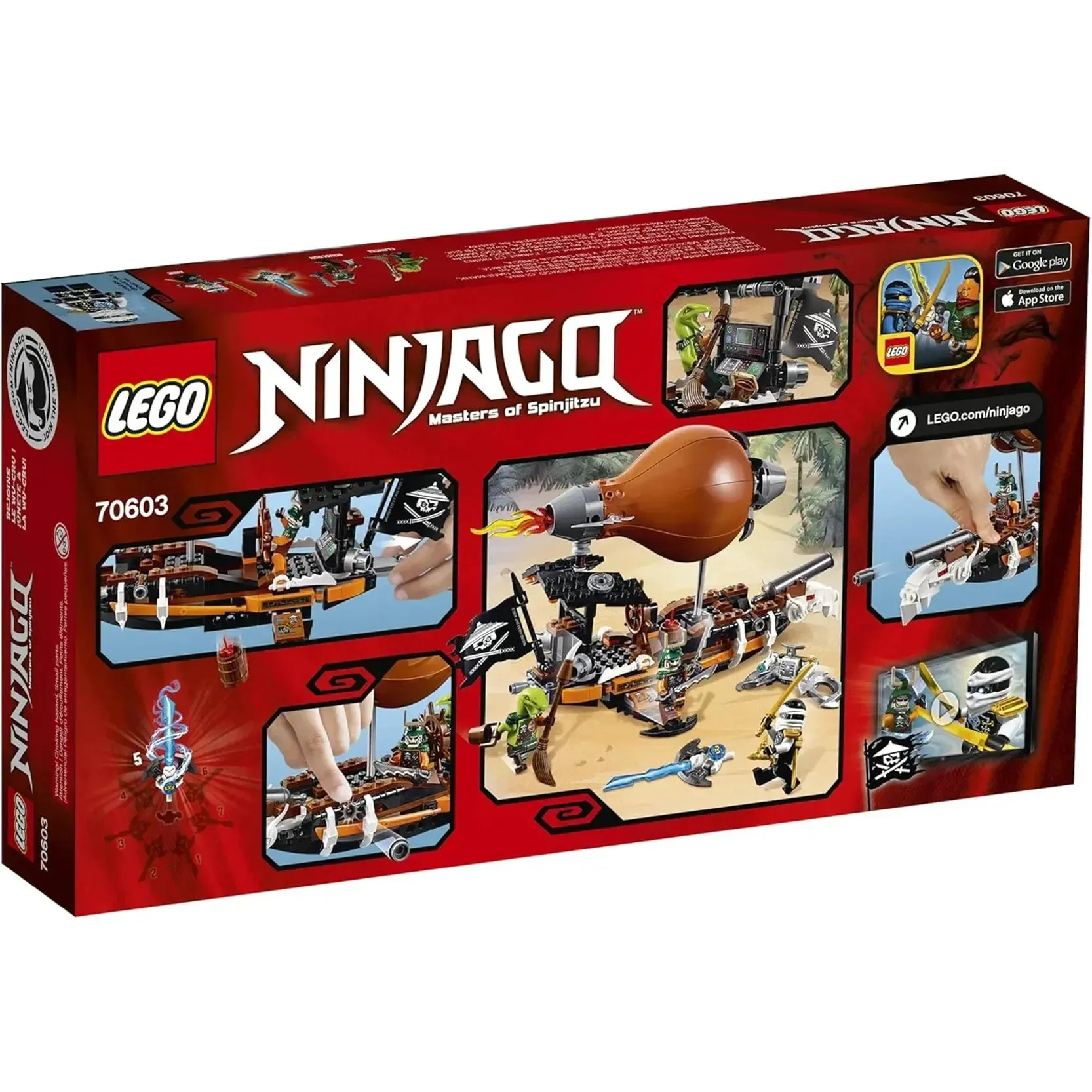 LEGO [Ninjago] - Raid Zeppelin Building Set - Skybound Series (70603) - Image 3