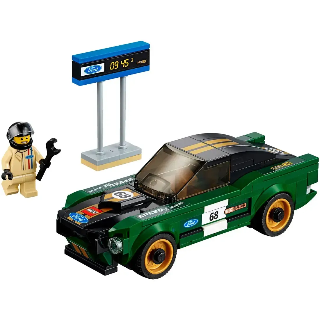 LEGO [Speed Champions] - 1968 Ford Mustang Fastback Building Set - Ford Series (75884) - Image 2