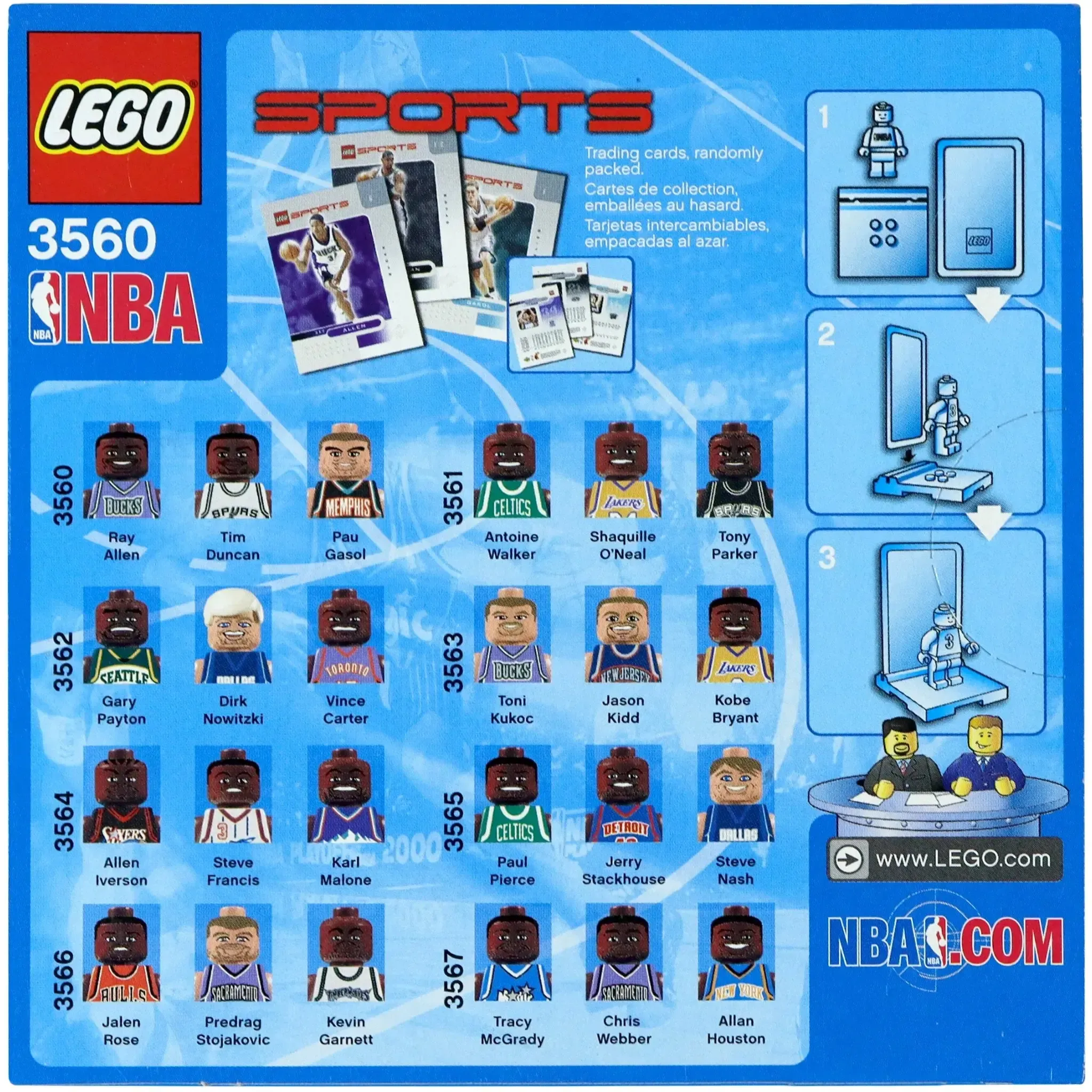 LEGO [Sports] - NBA Collectors #1 Building Set - Basketball Series (3560) - Image 2