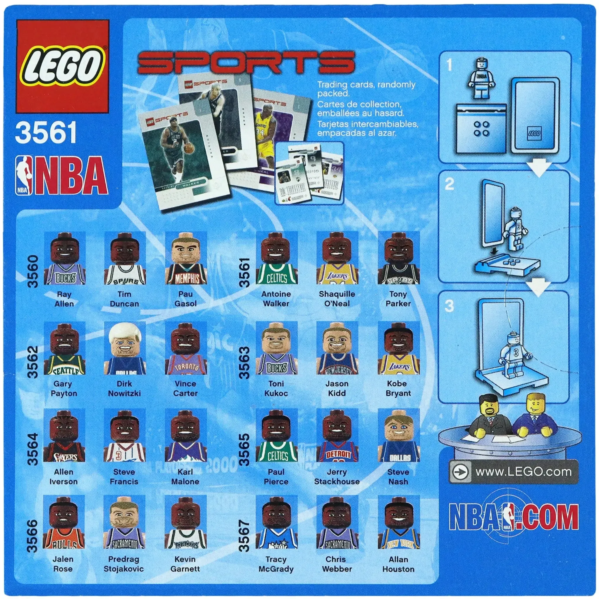 LEGO [Sports] - NBA Collectors #2 Building Set - Basketball Series (3561) - Image 2