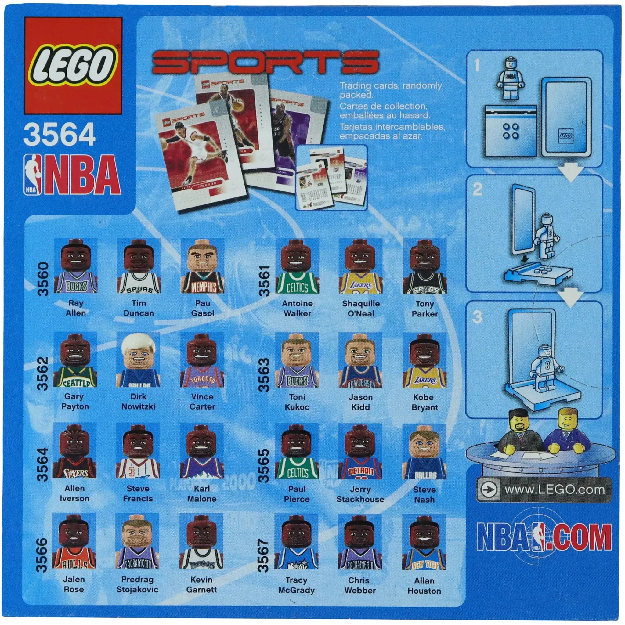 LEGO [Sports] - NBA Collectors #5 Building Set - Basketball Series (3564) - Image 2