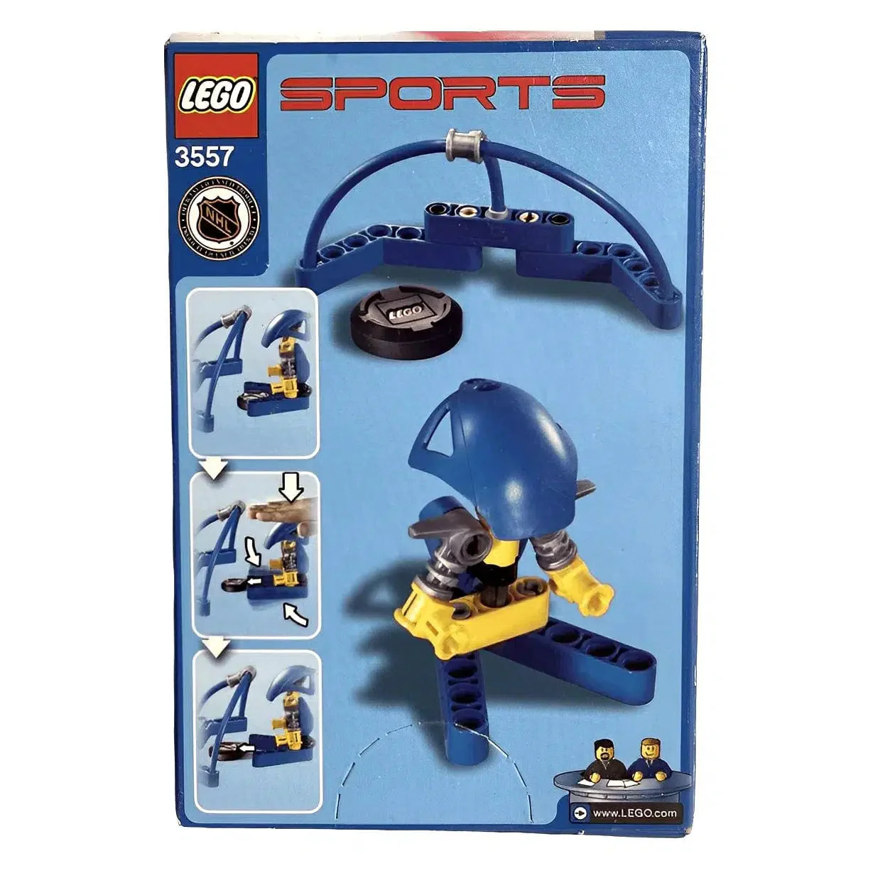 LEGO [Sports] - Red and Blue Player Building Set - Hockey Series (3559) - Image 3