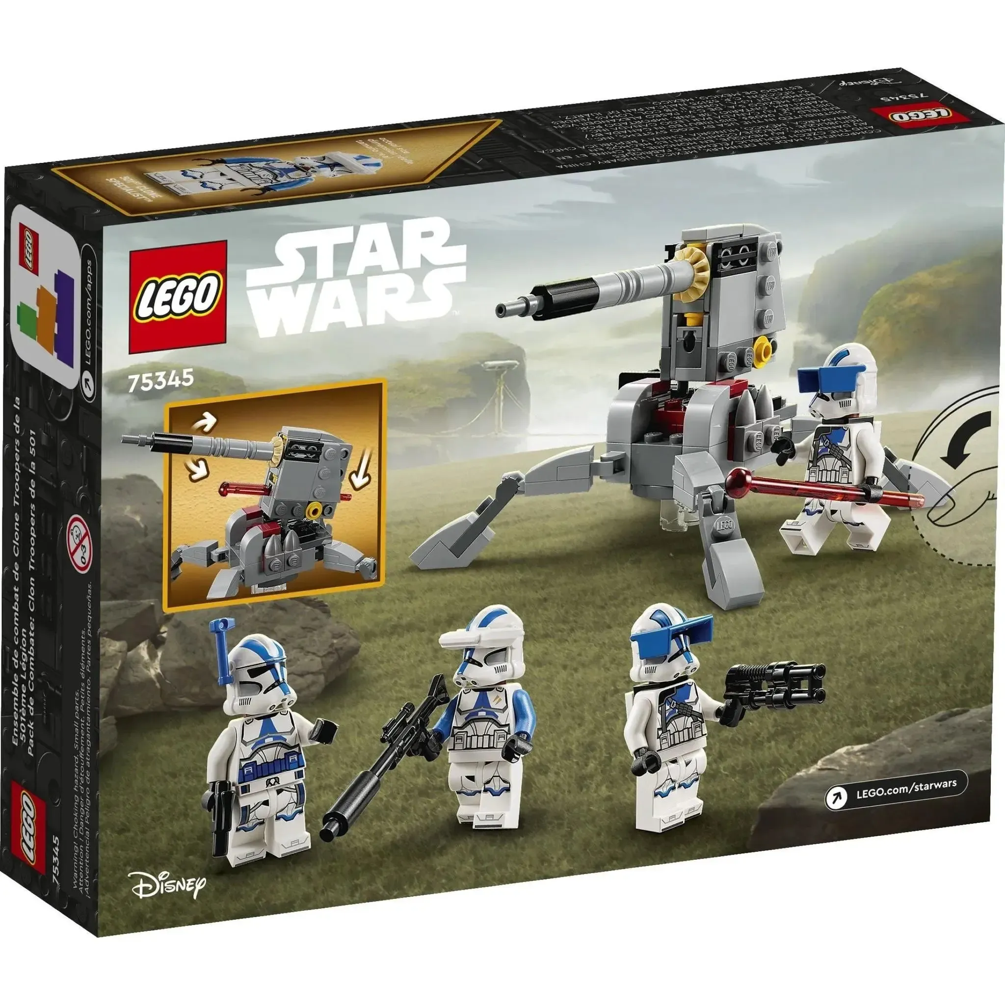 LEGO [Star Wars] - 501st Clone Troopers Battle Pack Building Set - The Clone Wars Series (75345) - Image 3