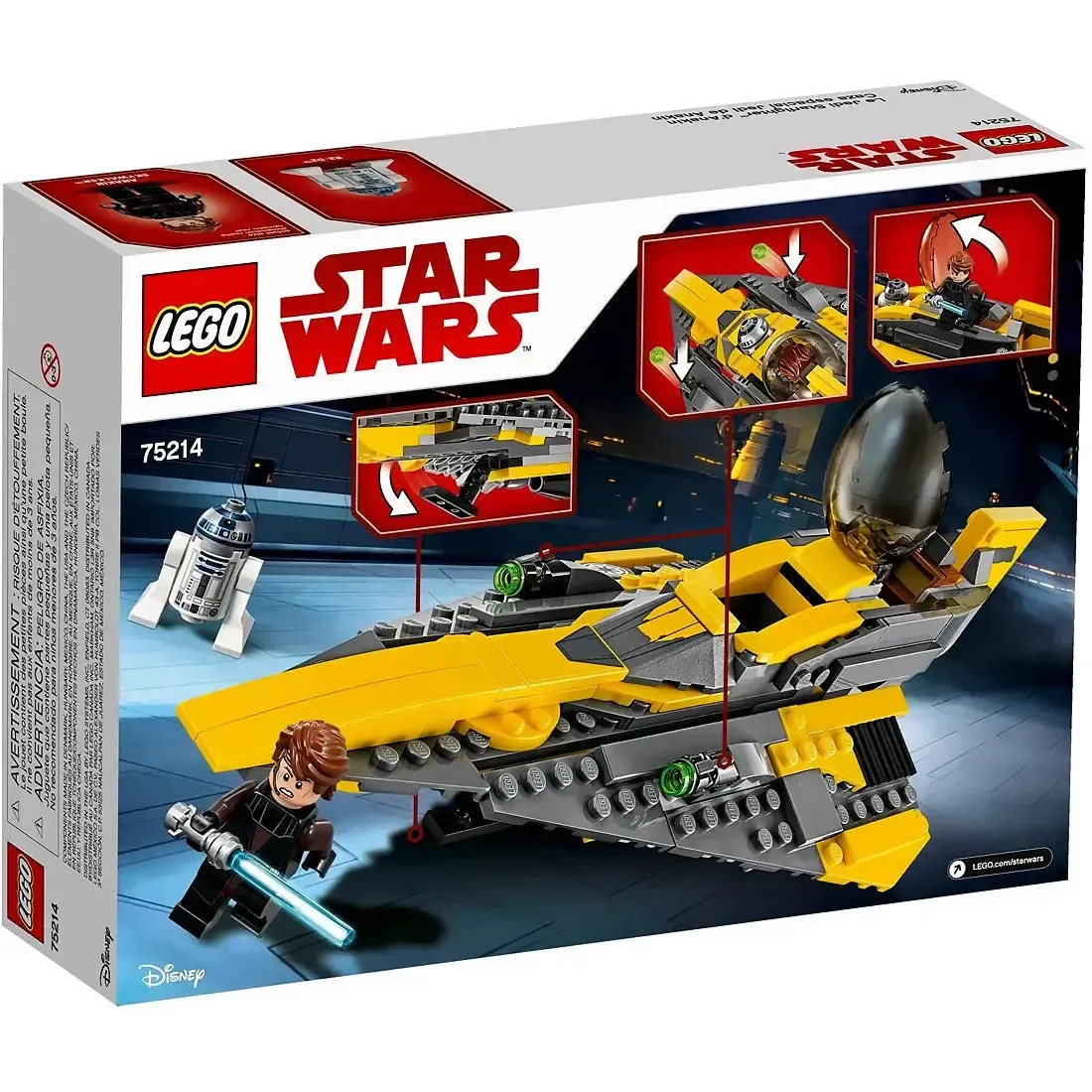 LEGO [Star Wars] - Anakin's Jedi Starfighter Building Set - The Clone Wars Series (75214) - Image 3