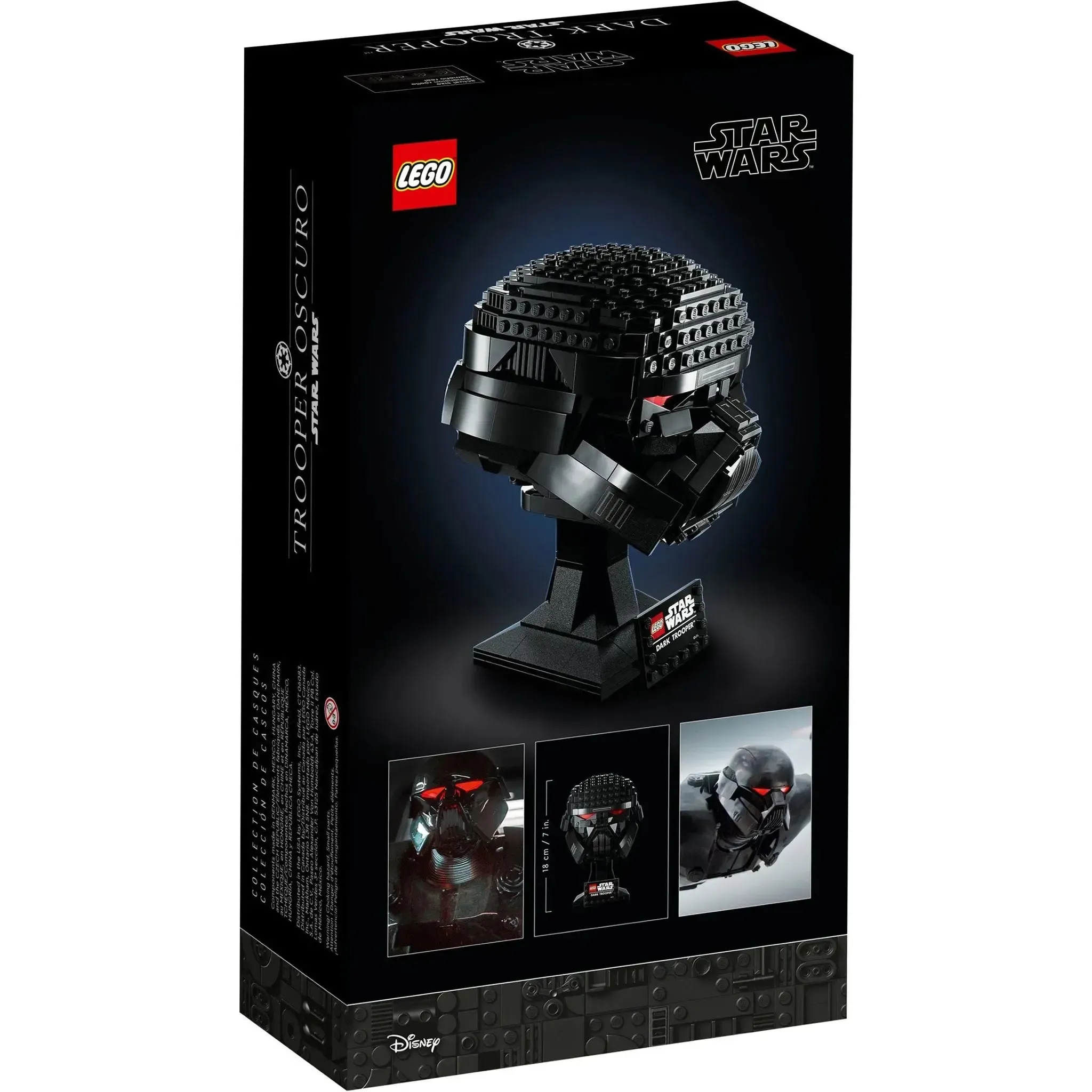LEGO [Star Wars] - Dark Trooper Helmet Building Set - Helmet Collection Series (75343) - Image 3