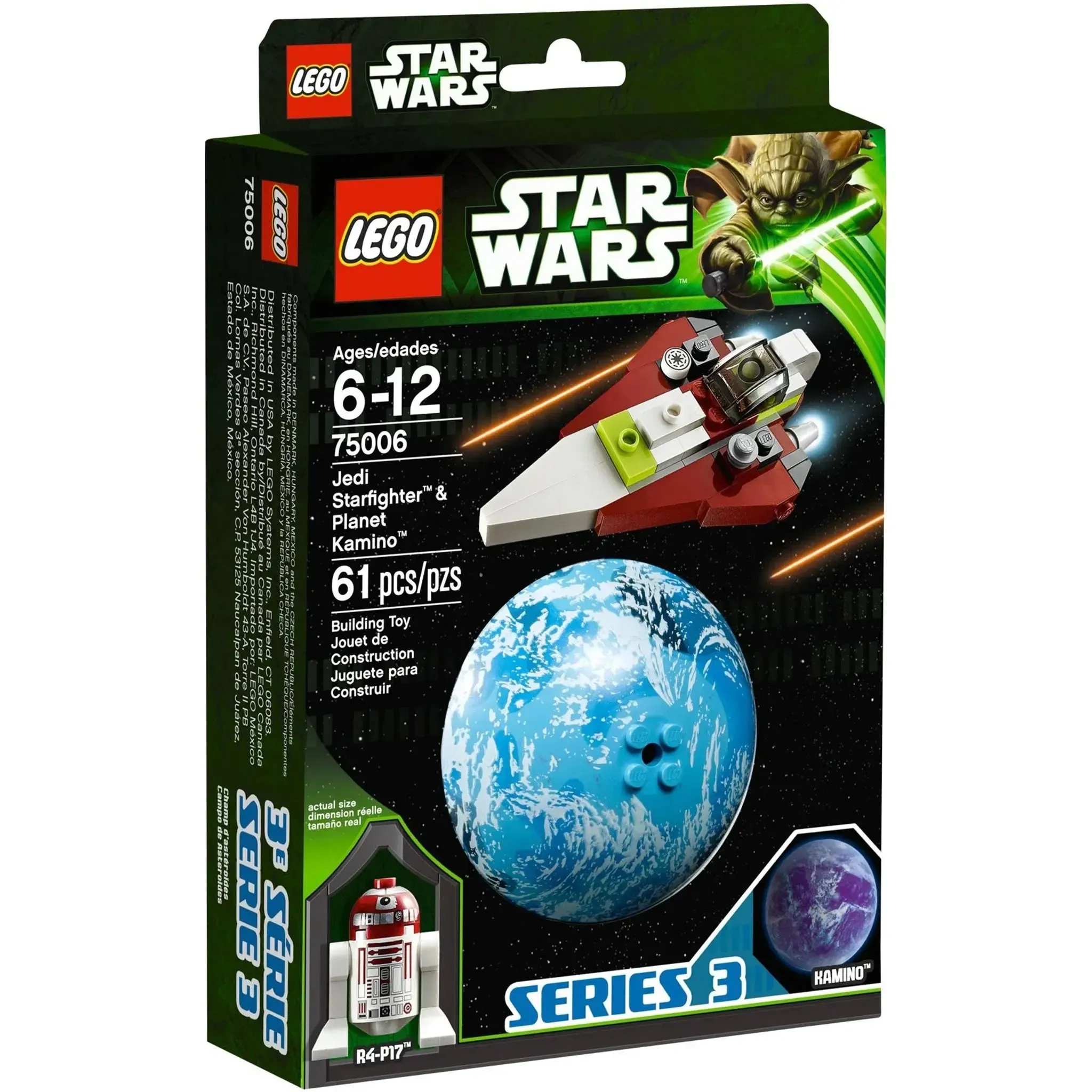LEGO [Star Wars] - Jedi Starfighter & Planet Kamino Building Set - Planet Set Series (75006)