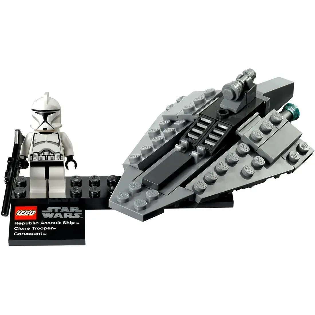 LEGO [Star Wars] - Republic Assault Ship & Planet Coruscant Building Set - Planet Set Series (75007) - Image 3
