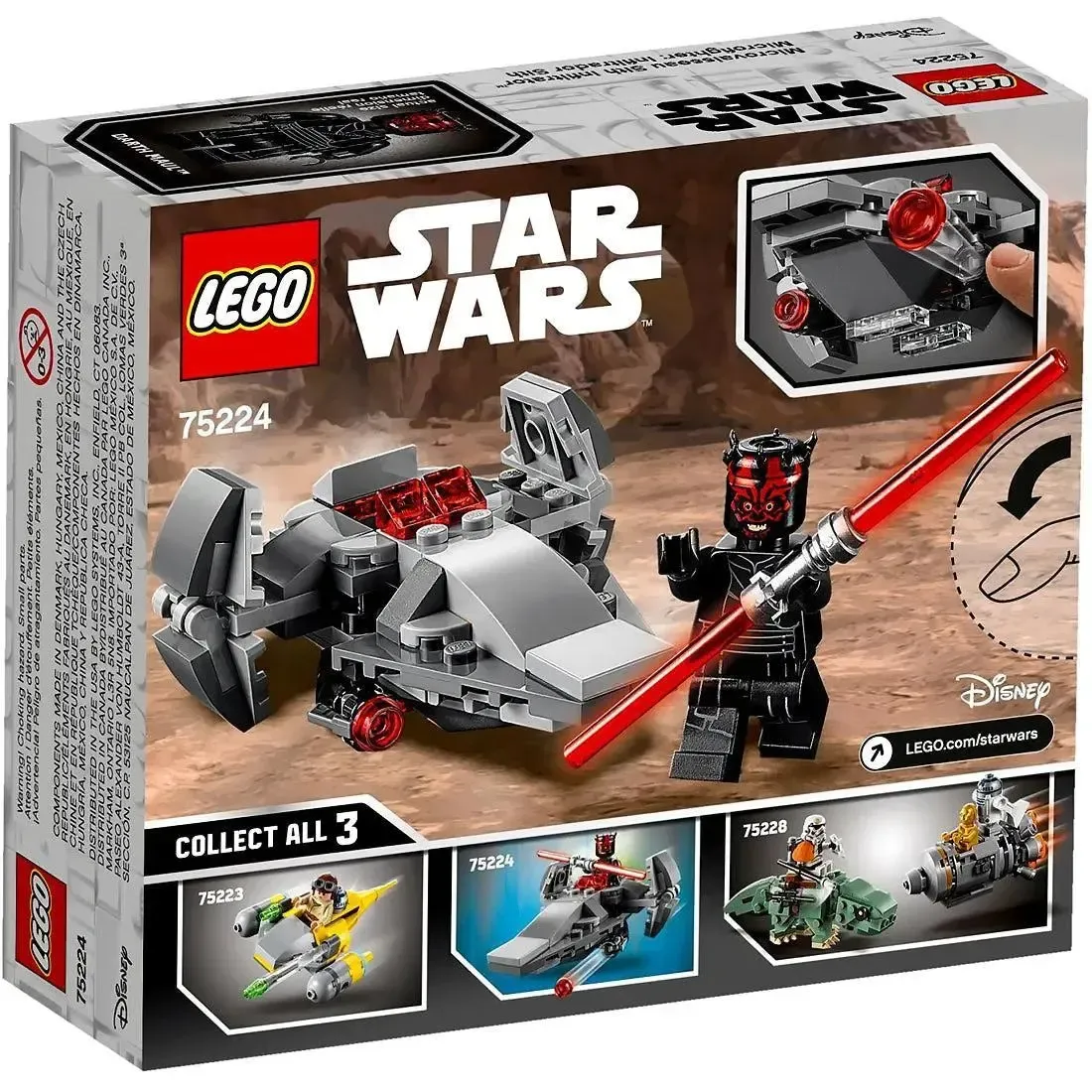 LEGO [Star Wars] - Sith Infiltrator Microfighter Building Set - Microfighters Series (75224) - Image 3