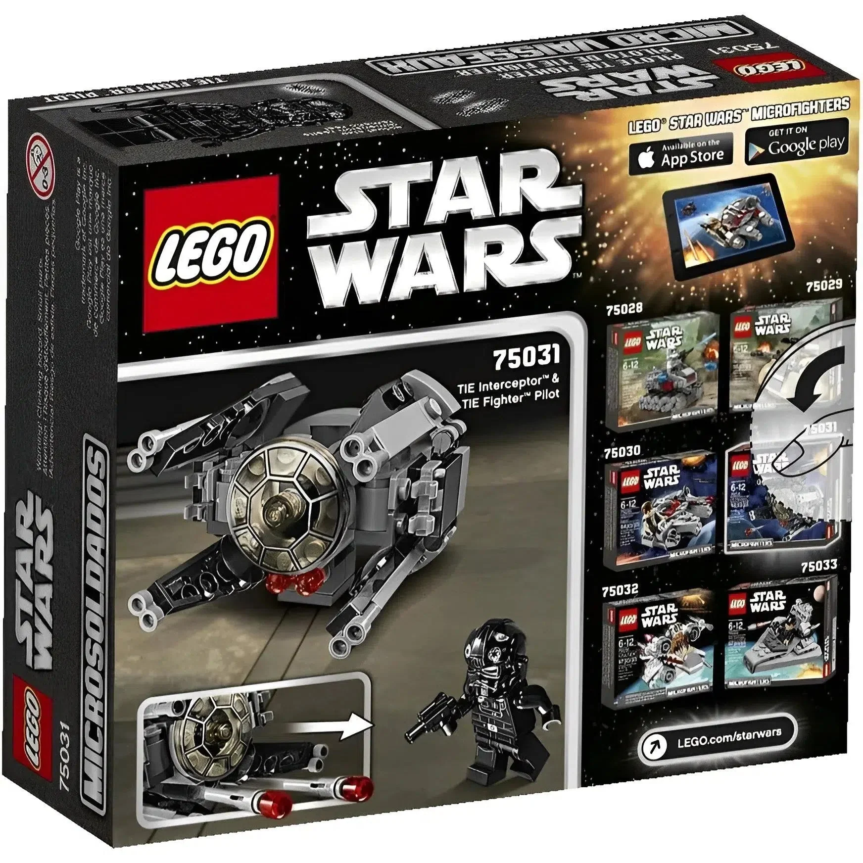 LEGO [Star Wars] - TIE Interceptor Microfighter Building Set - Microfighters Series (75031) - Image 5