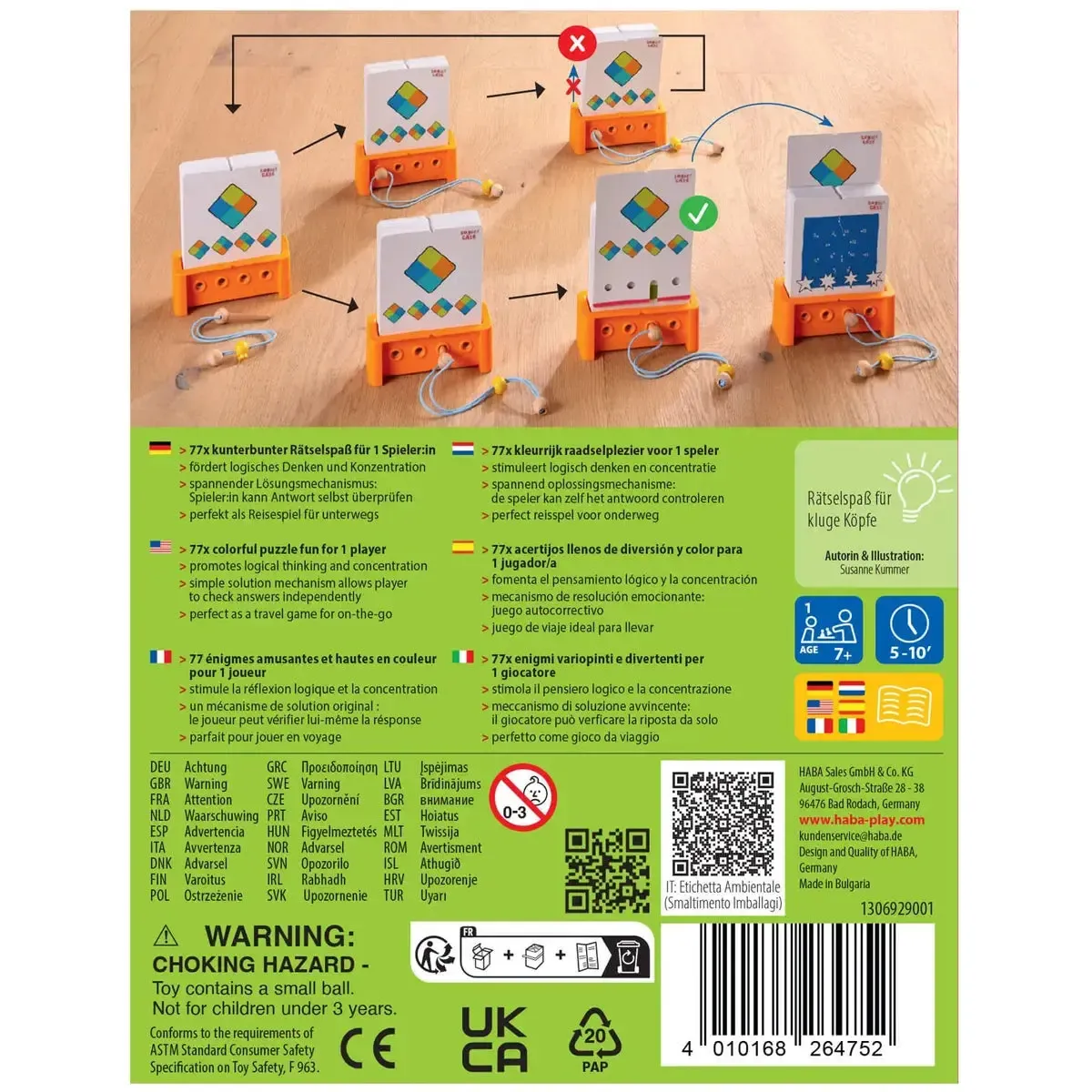 Logic! CASE: Starter Set - Brain Building Puzzle Game for Children (1 Player, Ages 7+) - HABA - Image 3