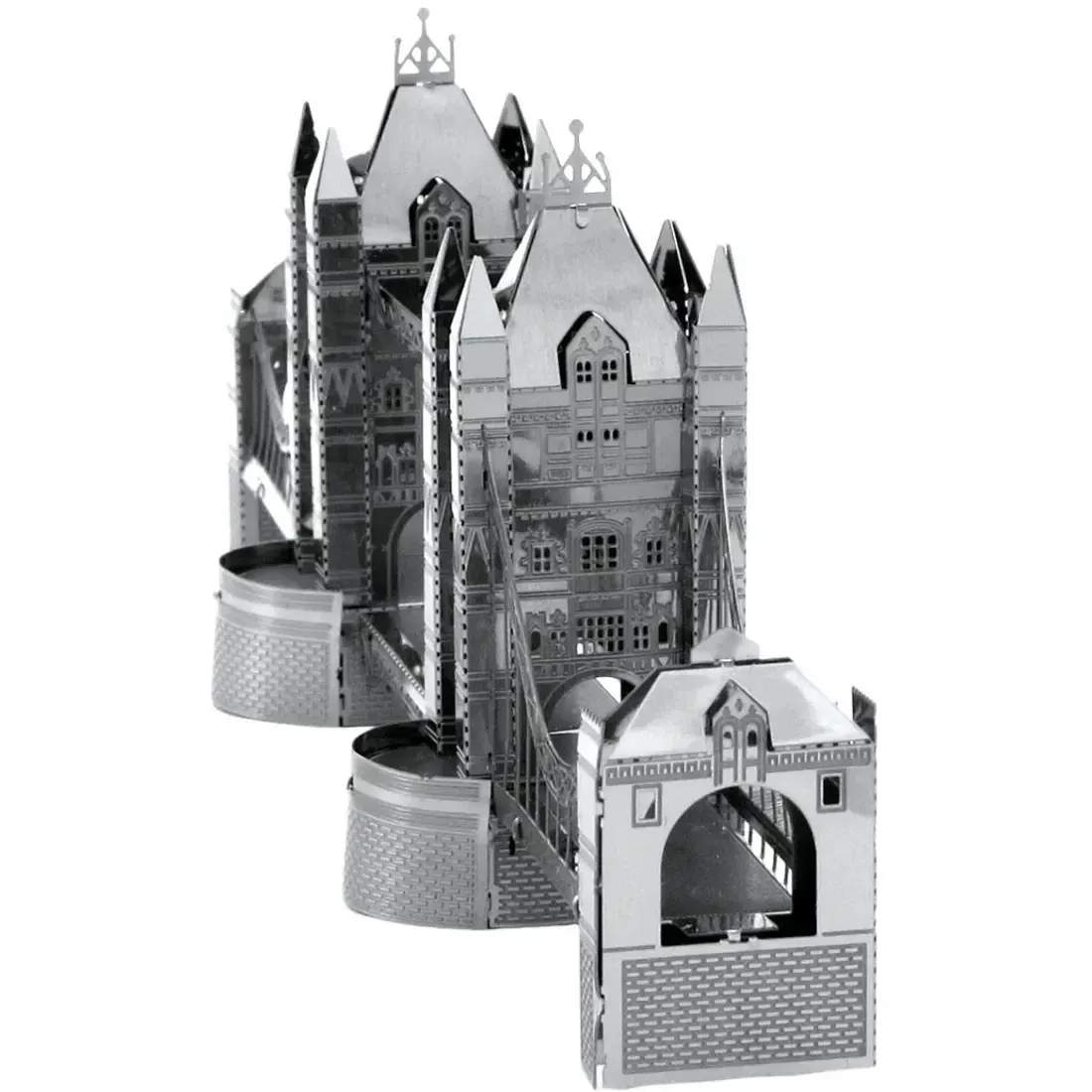 London Tower Bridge Figure Model Kit (Steel, Moderate Difficulty) - Fascinations - Metal Earth Series - Image 5