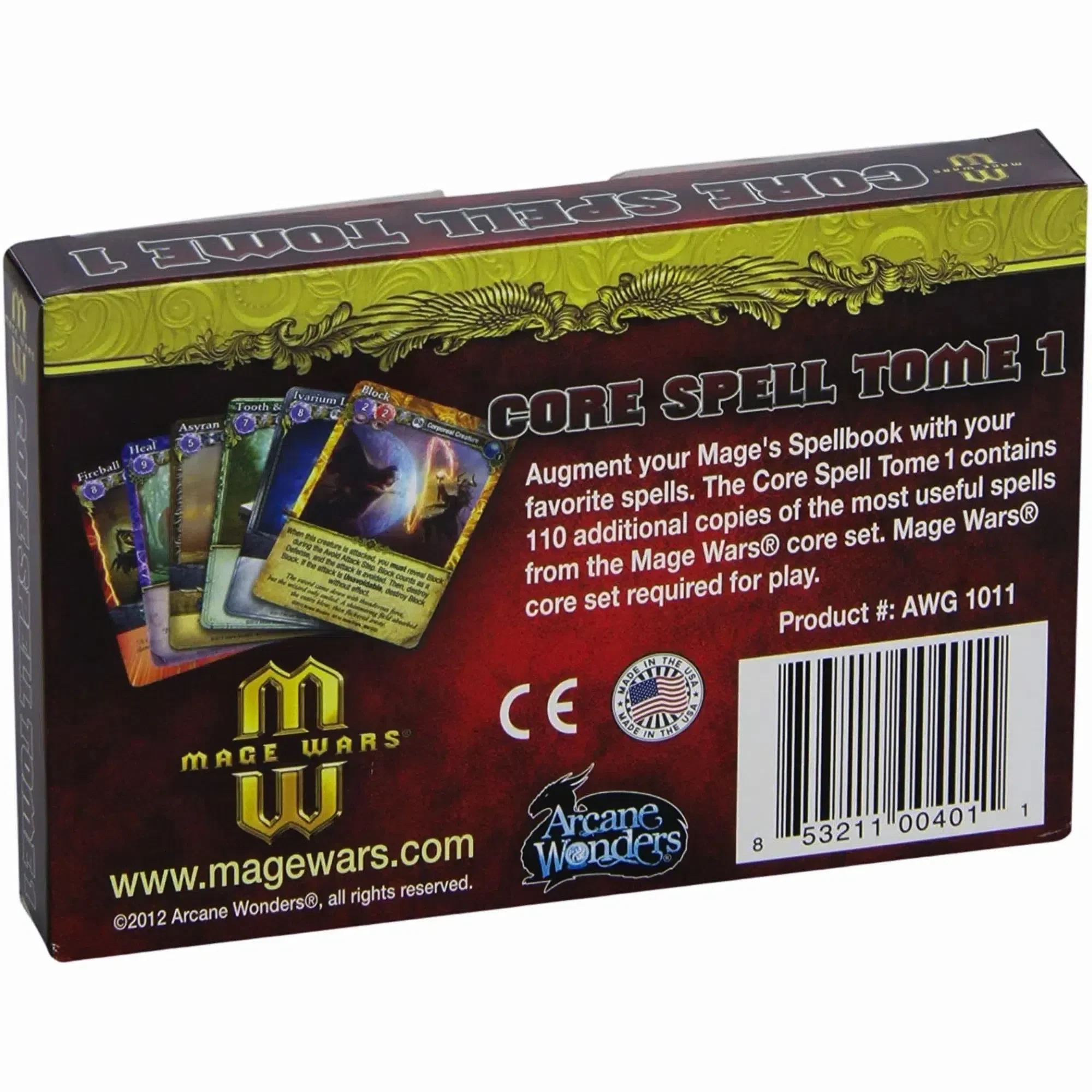 Mage Wars: Core Spell Tome 1 - Card Game Expansion - Arcane Wonders - Image 3