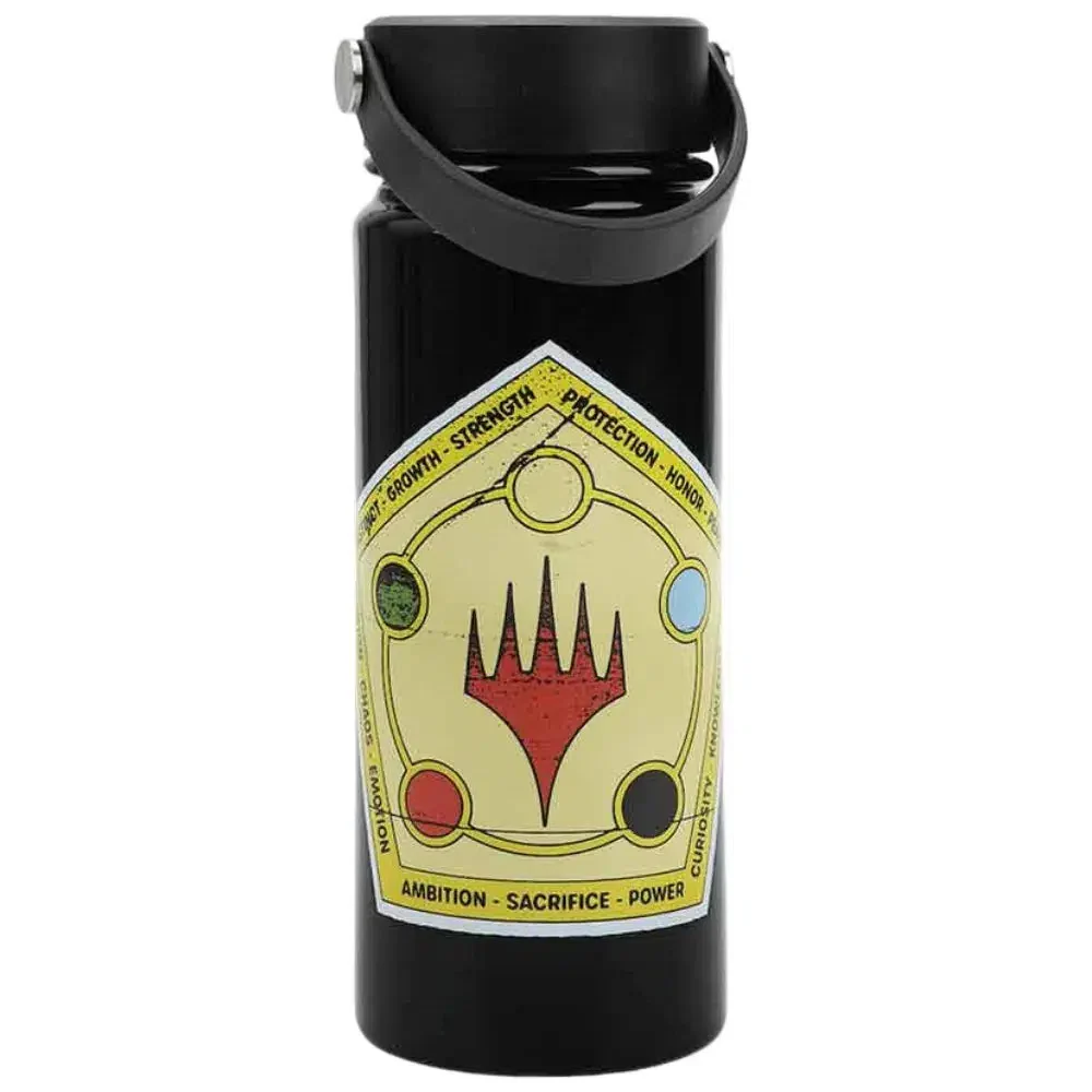 Magic The Gathering - All Five Mana Colors Water Bottle (Stainless Steel, 17 oz.) - Bioworld - Image 5