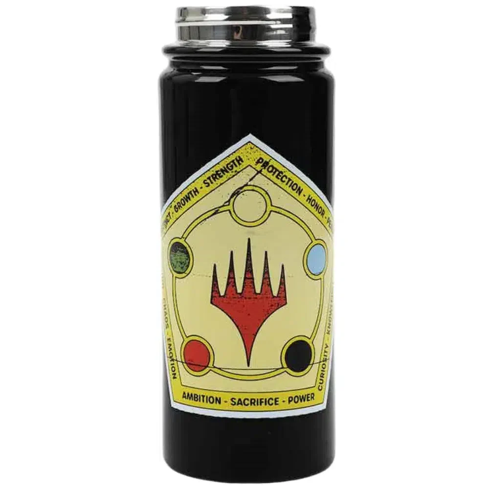 Magic The Gathering - All Five Mana Colors Water Bottle (Stainless Steel, 17 oz.) - Bioworld - Image 6