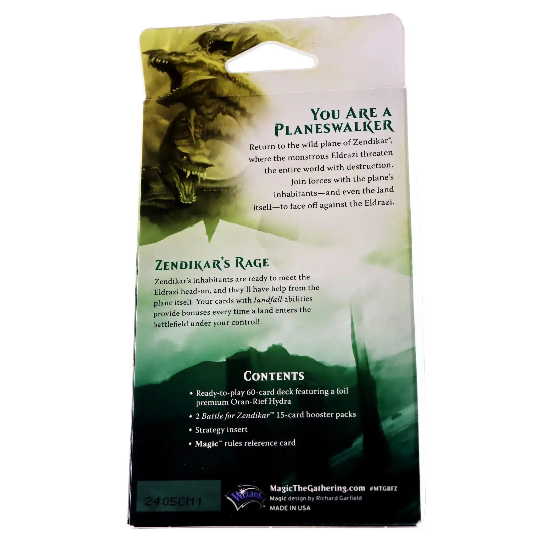 Magic: The Gathering [Battle for Zendikar] - Zendikar's Rage Intro Pack (Theme Deck) - Image 2