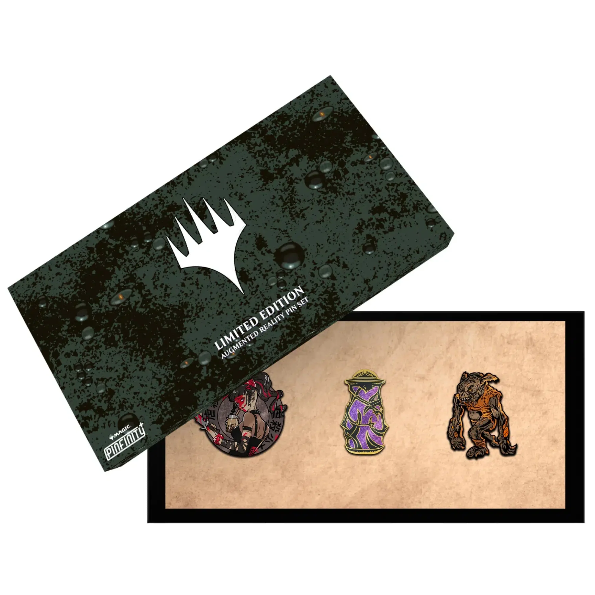 Magic The Gathering - Black Mana Color Pin Badge Set (Limited Edition, Augmented Reality, 3 Pack) - Pinfinity - Image 2