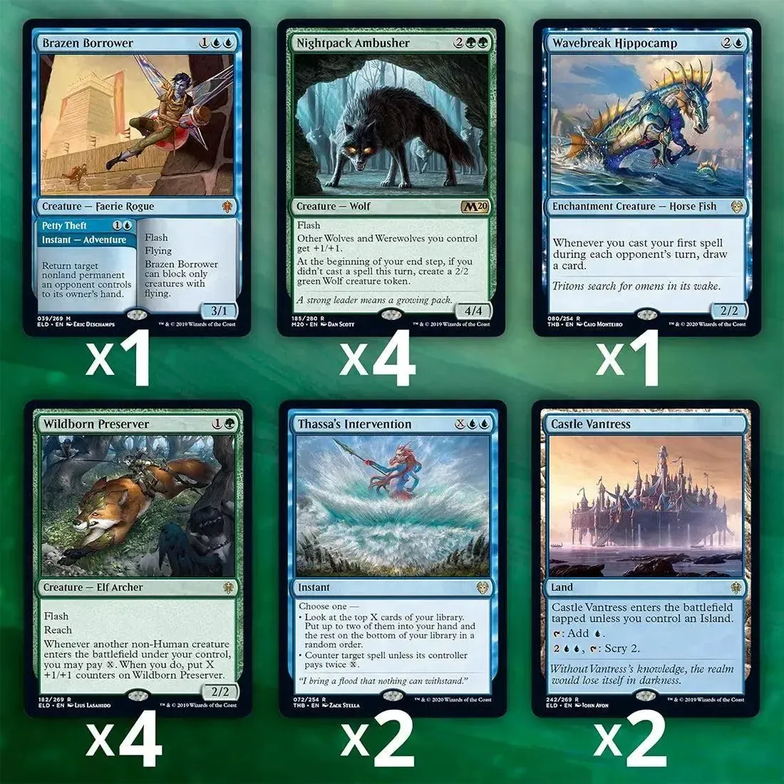 Magic: The Gathering [Challenger 2020] - Flash of Ferocity Challenger Deck (Green & Blue) - Image 3