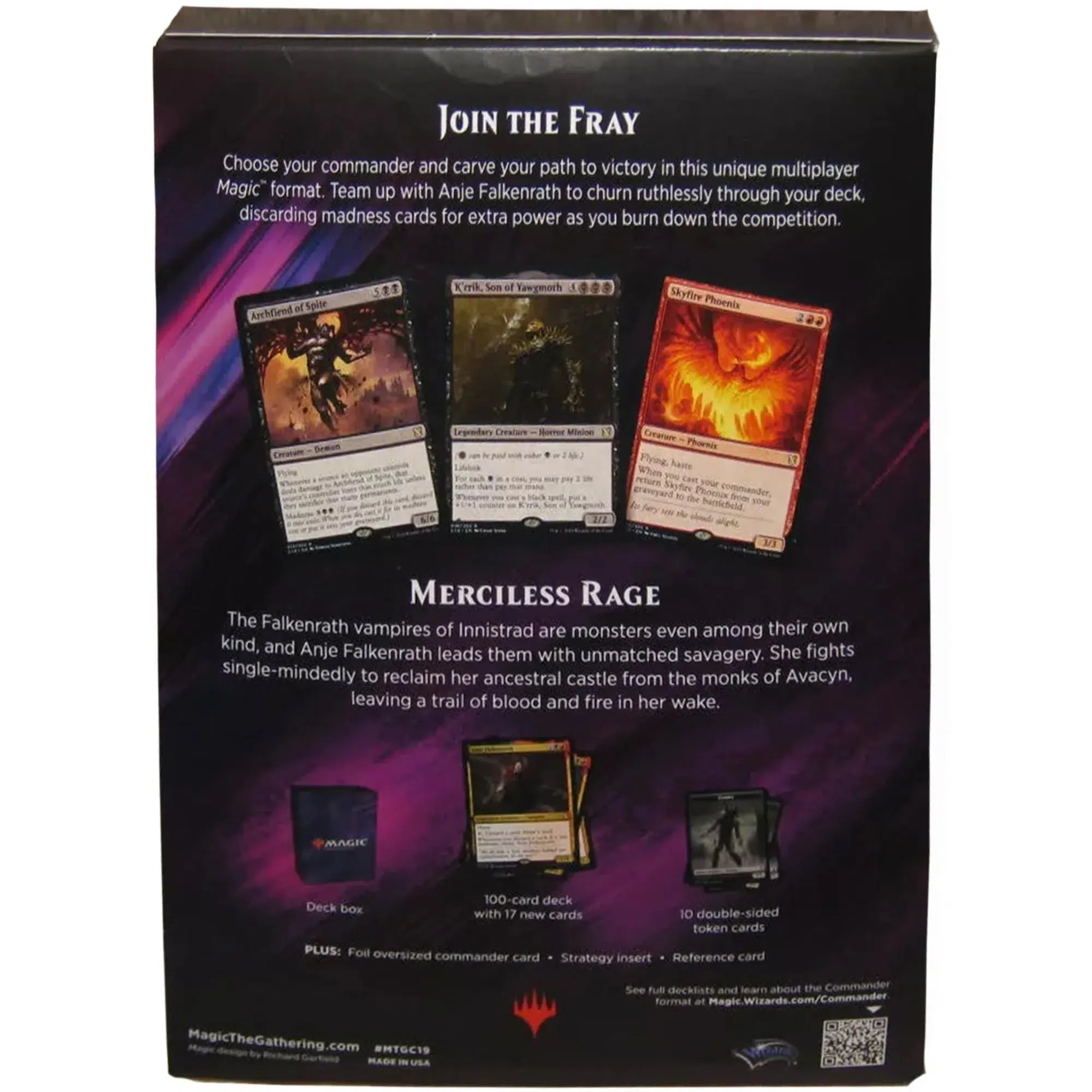 Magic: The Gathering [Commander 2019] - Merciless Rage Commander Deck - Image 4