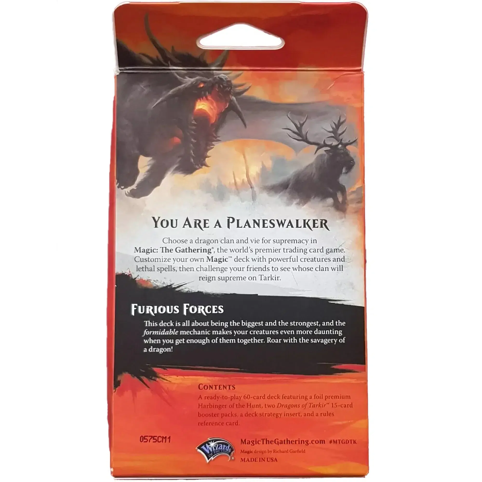 Magic: The Gathering [Dragons of Tarkir] - Furious Forces Intro Pack (Theme Deck) - Image 2