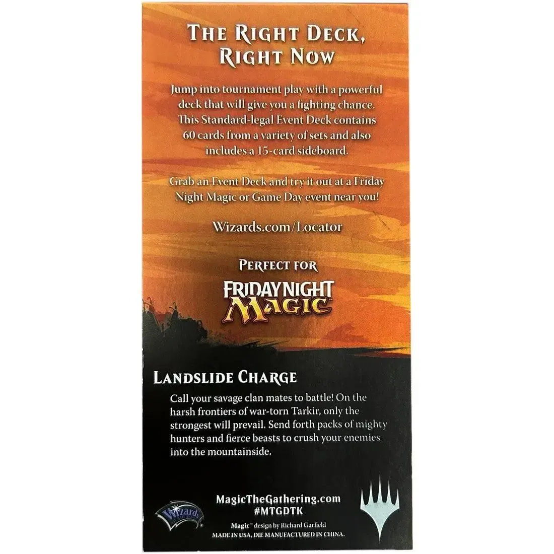 Magic: The Gathering [Dragons of Tarkir] - Landslide Charge Event Deck (Red, Green & Blue) - Image 3