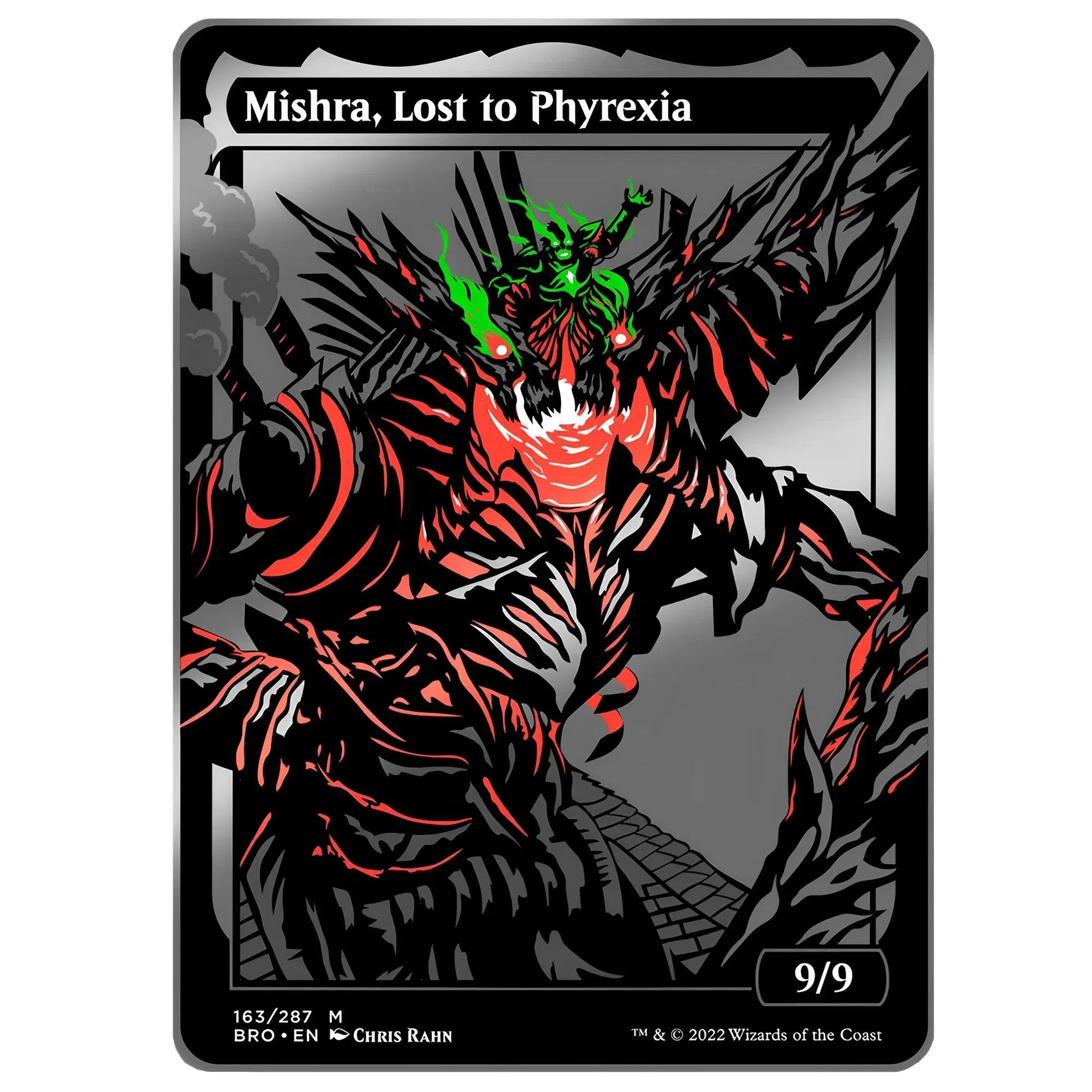 Magic: The Gathering - Mishra, Lost to Phyrexia Pin Badge (#069 XL, Limited Edition, Augmented Reality) - Pinfinity - Image 2