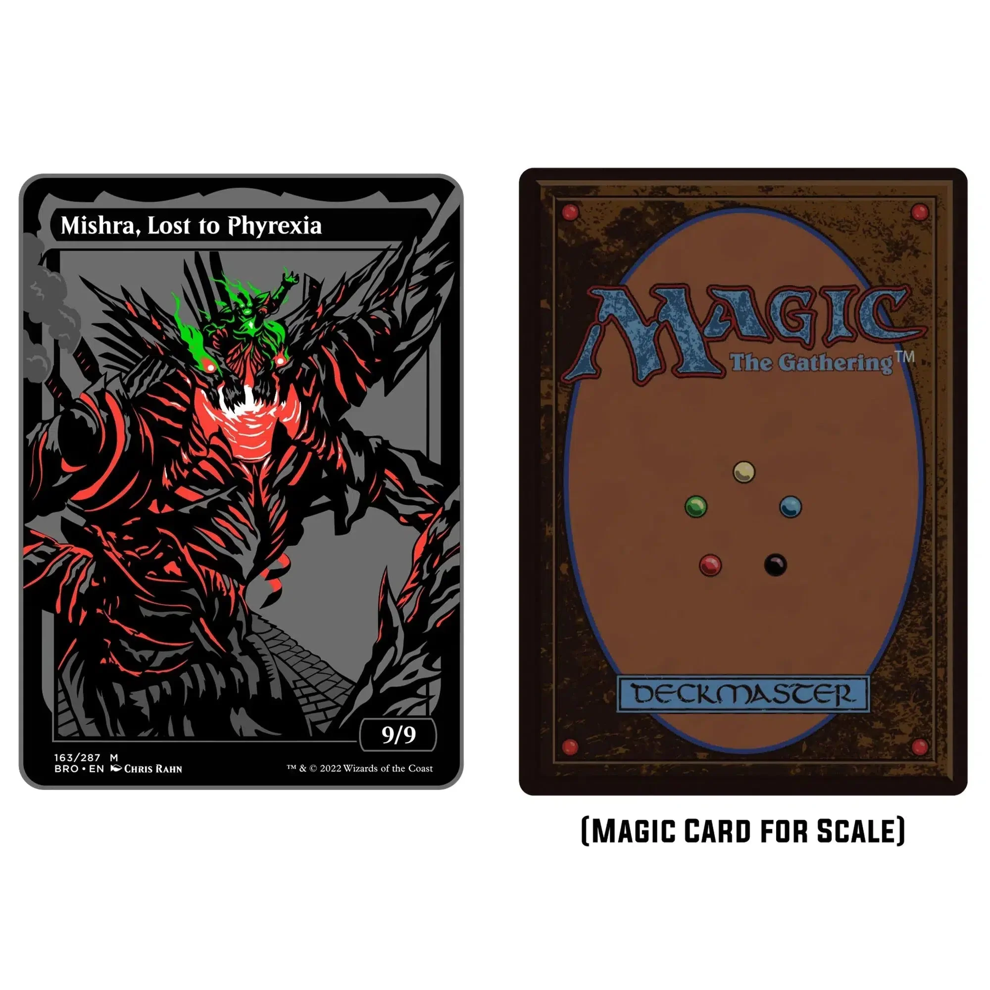 Magic: The Gathering - Mishra, Lost to Phyrexia Pin Badge (#069 XL, Limited Edition, Augmented Reality) - Pinfinity - Image 3