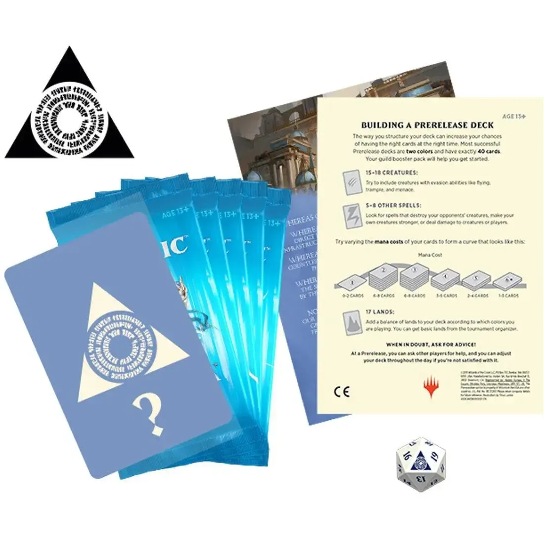 Magic: The Gathering [Ravnica Allegiance] - Azorius Prerelease Pack (5 Booster Packs & Guild Accessories) - Image 2