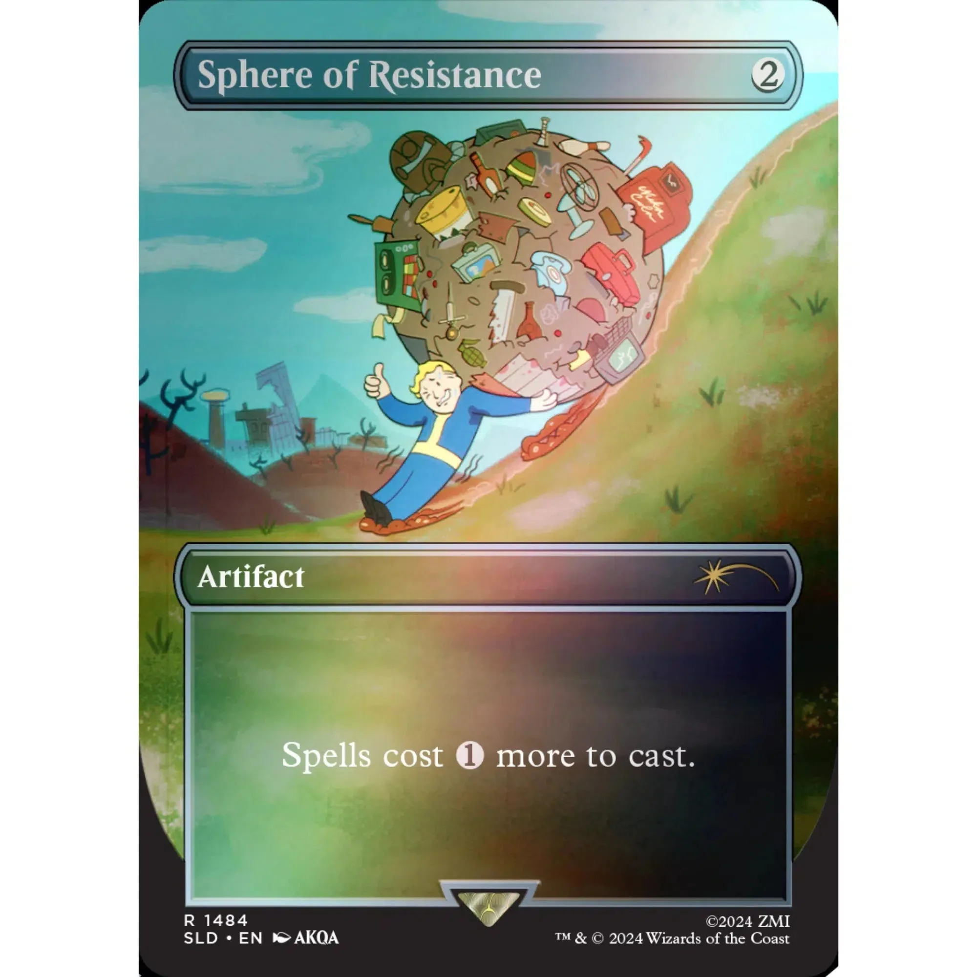 Magic: The Gathering [Secret Lair x Fallout] - Vault Boy Alternative Art Card Set (Rainbow Foil Edition) - Wizards of the Coast - Secret Lair Drop Series - Image 3