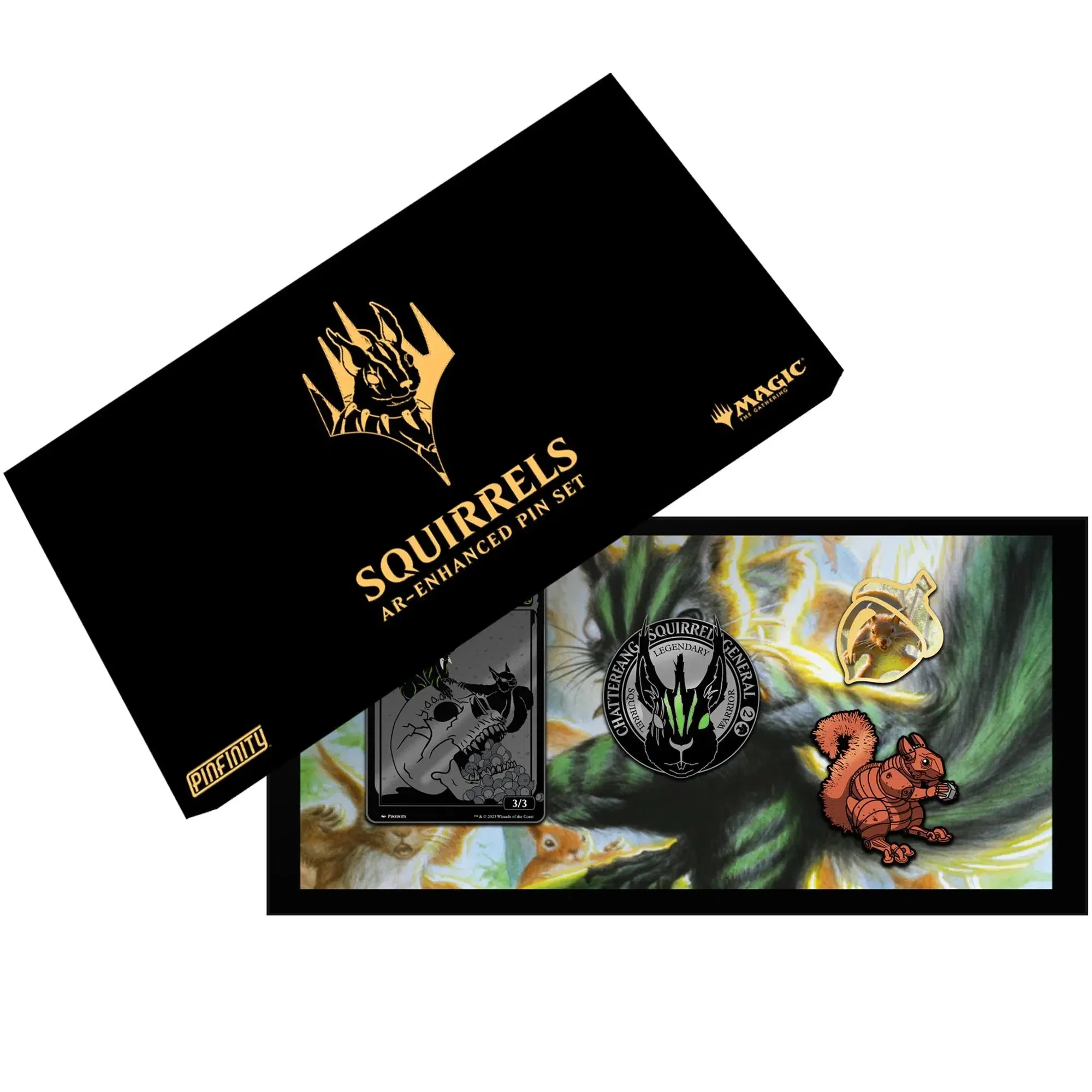 Magic: The Gathering - Squirrel Collection Pin Badge Set (4-Pack, Augmented Reality) - Pinfinity - Image 2
