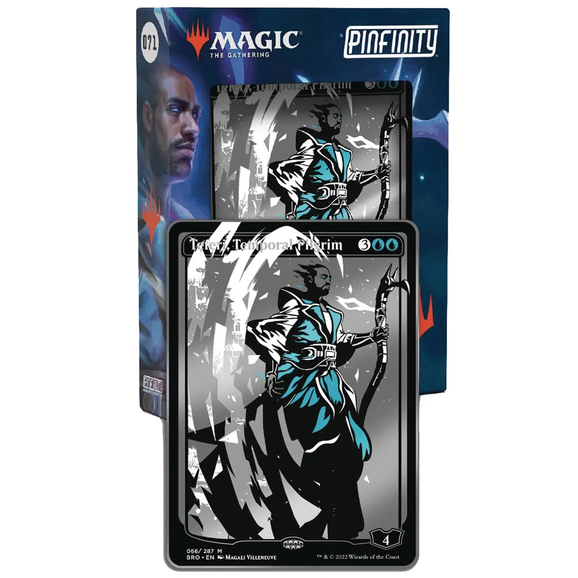 Magic: The Gathering - Teferi, Temporal Pilgrim Pin Badge (#071, Limited Edition, Augmented Reality) - Pinfinity - Image 2