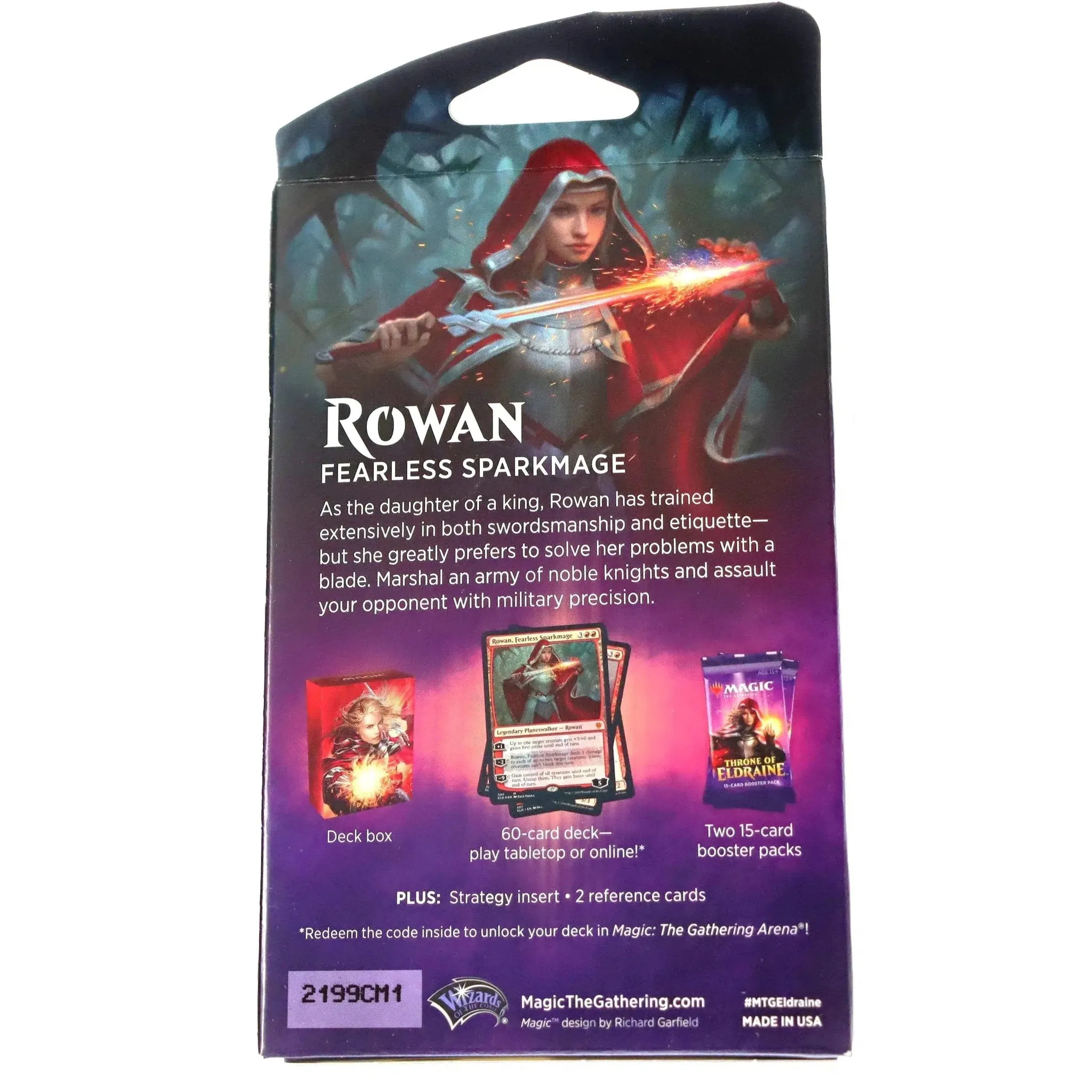 Magic: The Gathering [Throne of Eldraine] - Rowan, Fearless Sparkmage Planeswalker Deck - Image 2