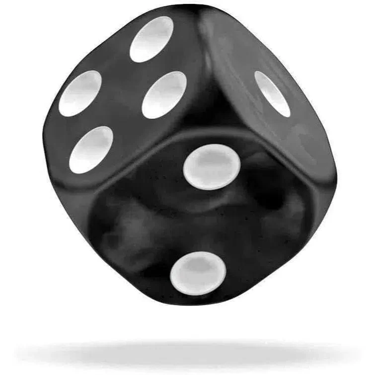 Marble Black D6 Dice Set (36 Dice, 12mm) - Oakie Doakie Dice - Image 4