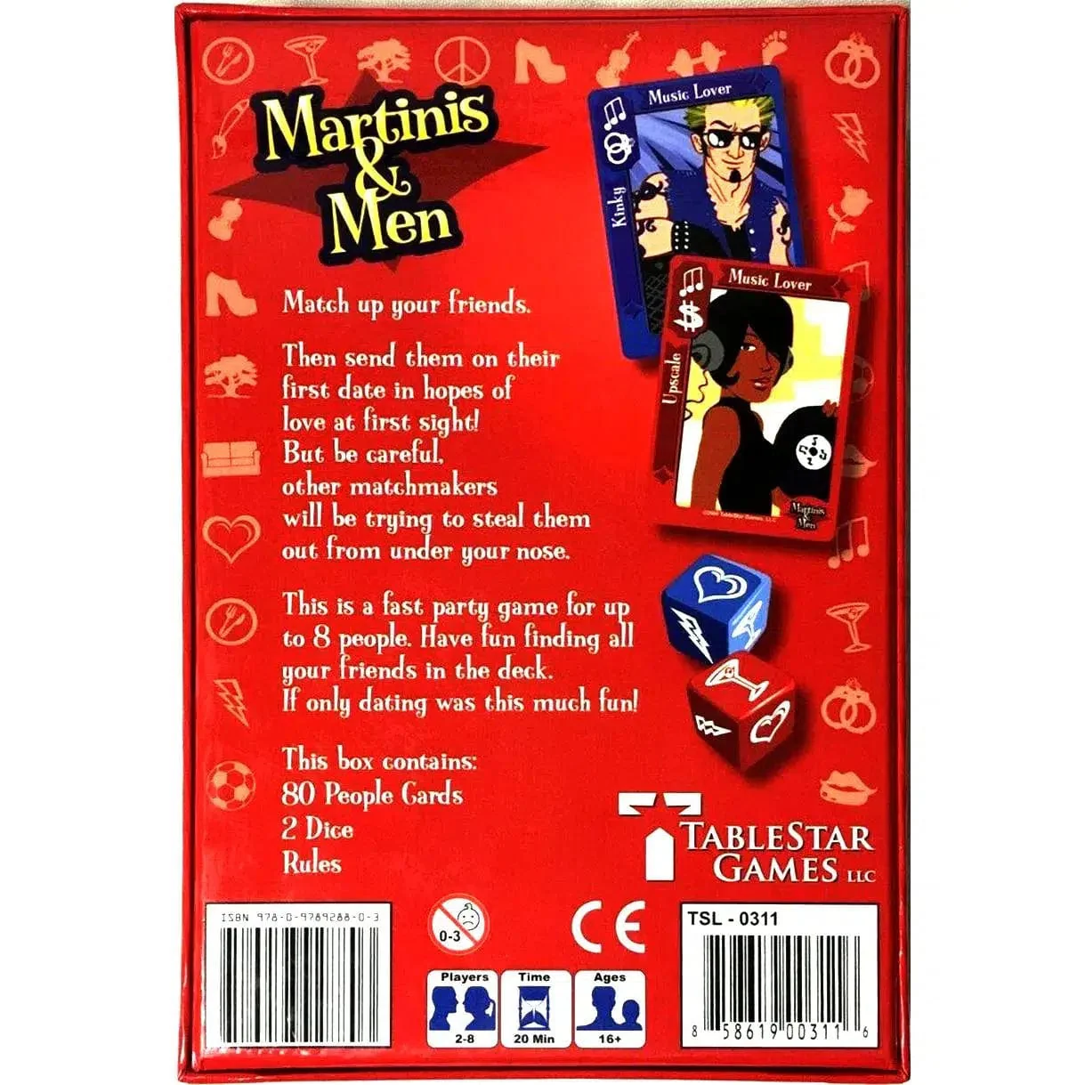 Martinis & Men: The Hip Matchmaking Game - Card Game - TableStar Games - Image 10