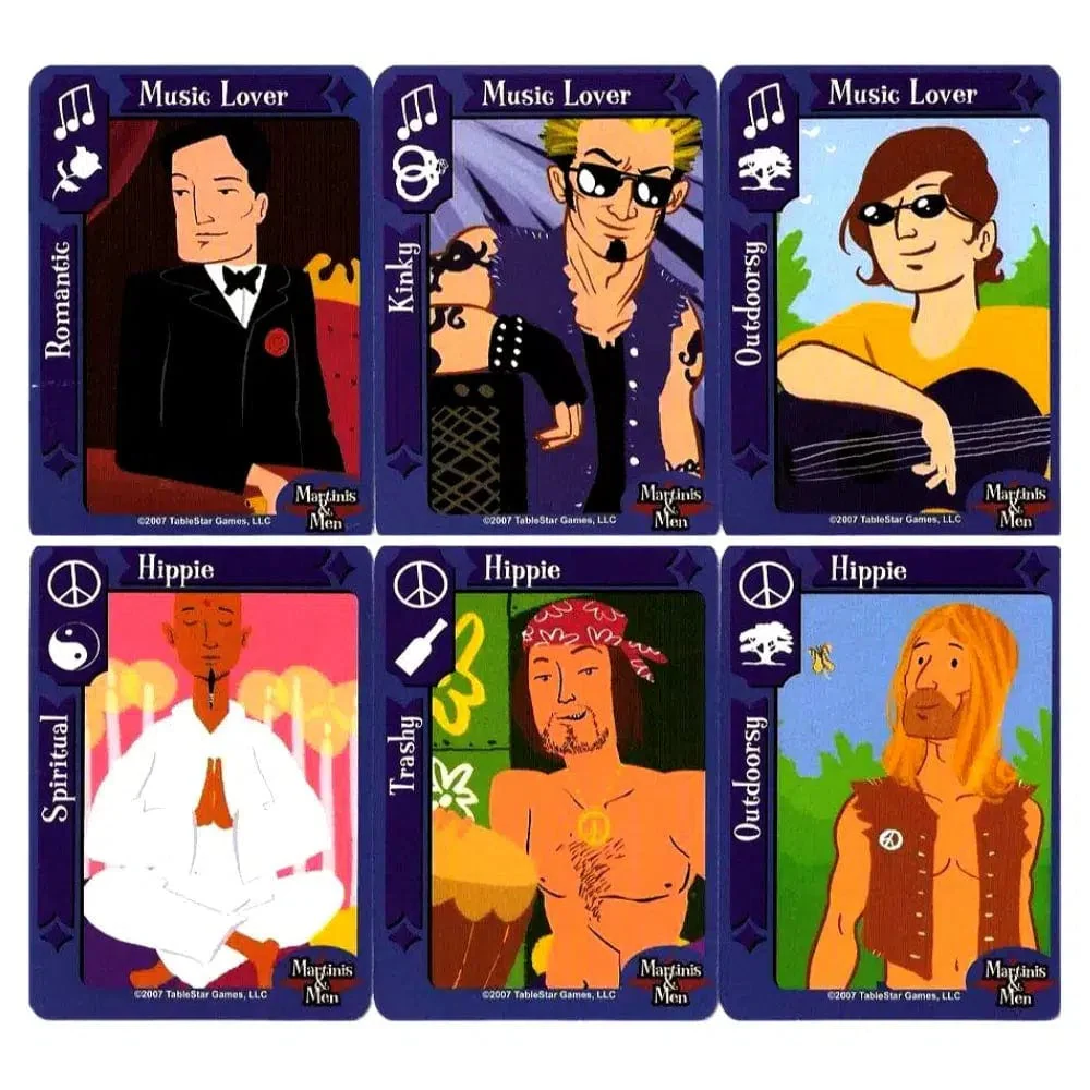 Martinis & Men: The Hip Matchmaking Game - Card Game - TableStar Games - Image 4