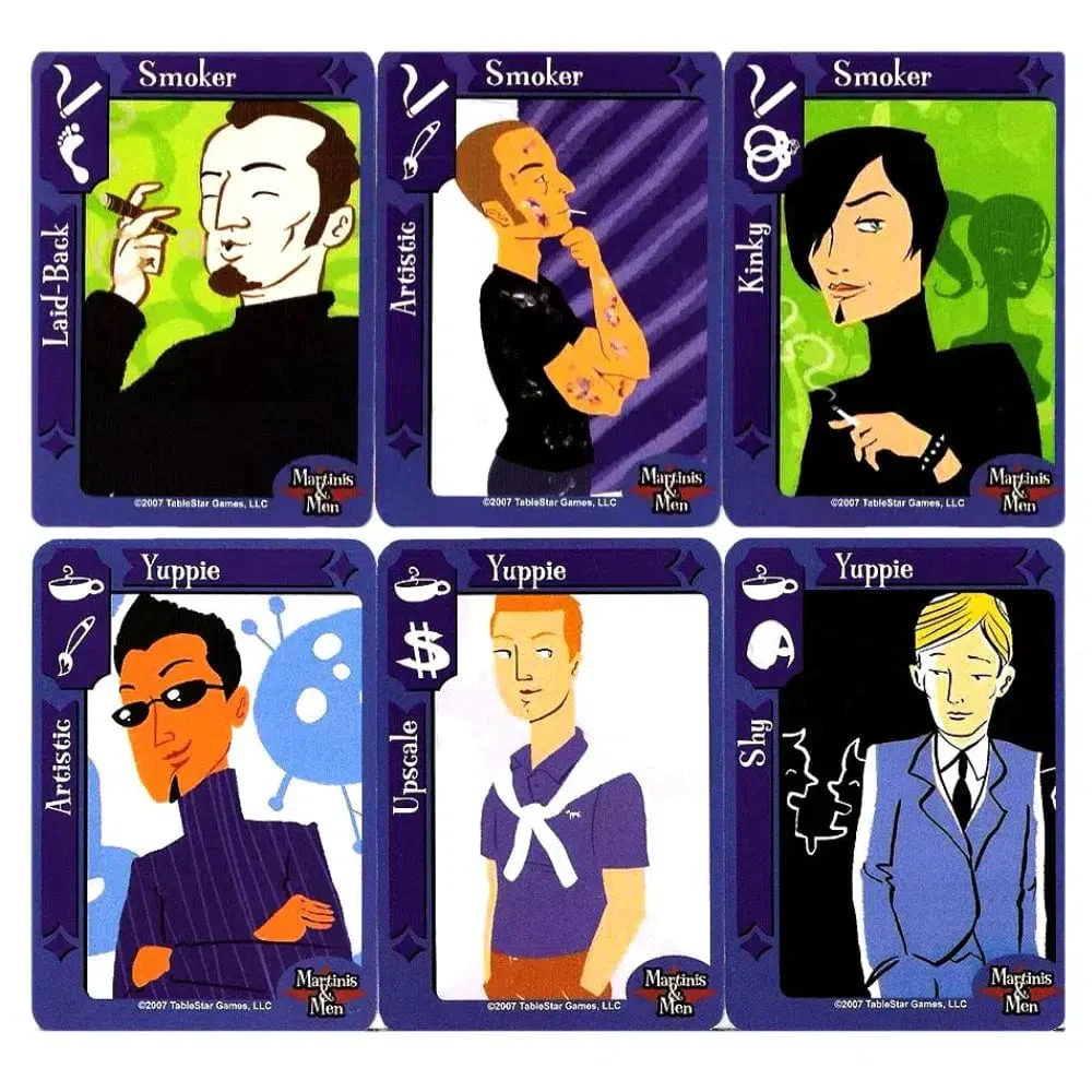 Martinis & Men: The Hip Matchmaking Game - Card Game - TableStar Games - Image 5