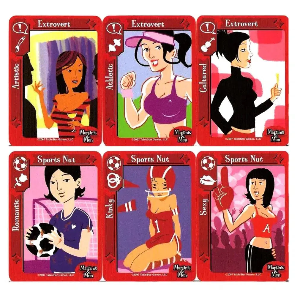 Martinis & Men: The Hip Matchmaking Game - Card Game - TableStar Games - Image 6