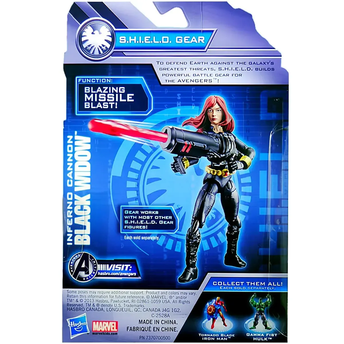 Marvel: Avengers Assemble - Inferno Cannon Black Widow Action Figure (3.5") - Hasbro - S.H.I.E.L.D Gear Series - Image 3