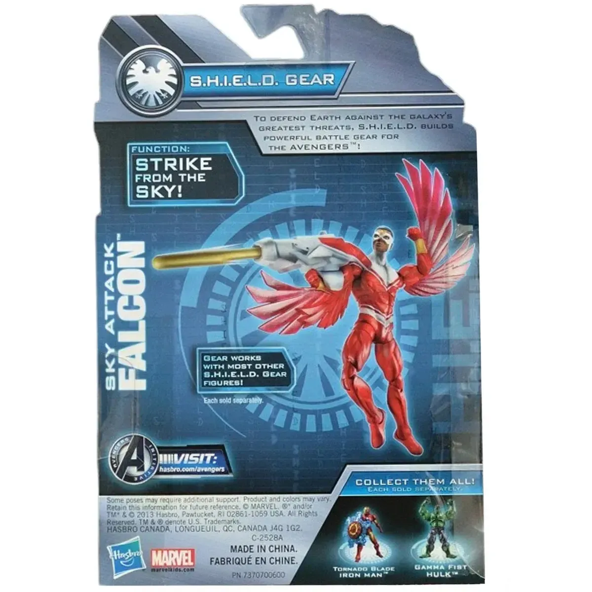 Marvel: Avengers Assemble - Sky Attack Falcon Action Figure (3.5") - Hasbro - S.H.I.E.L.D Gear Series - Image 3