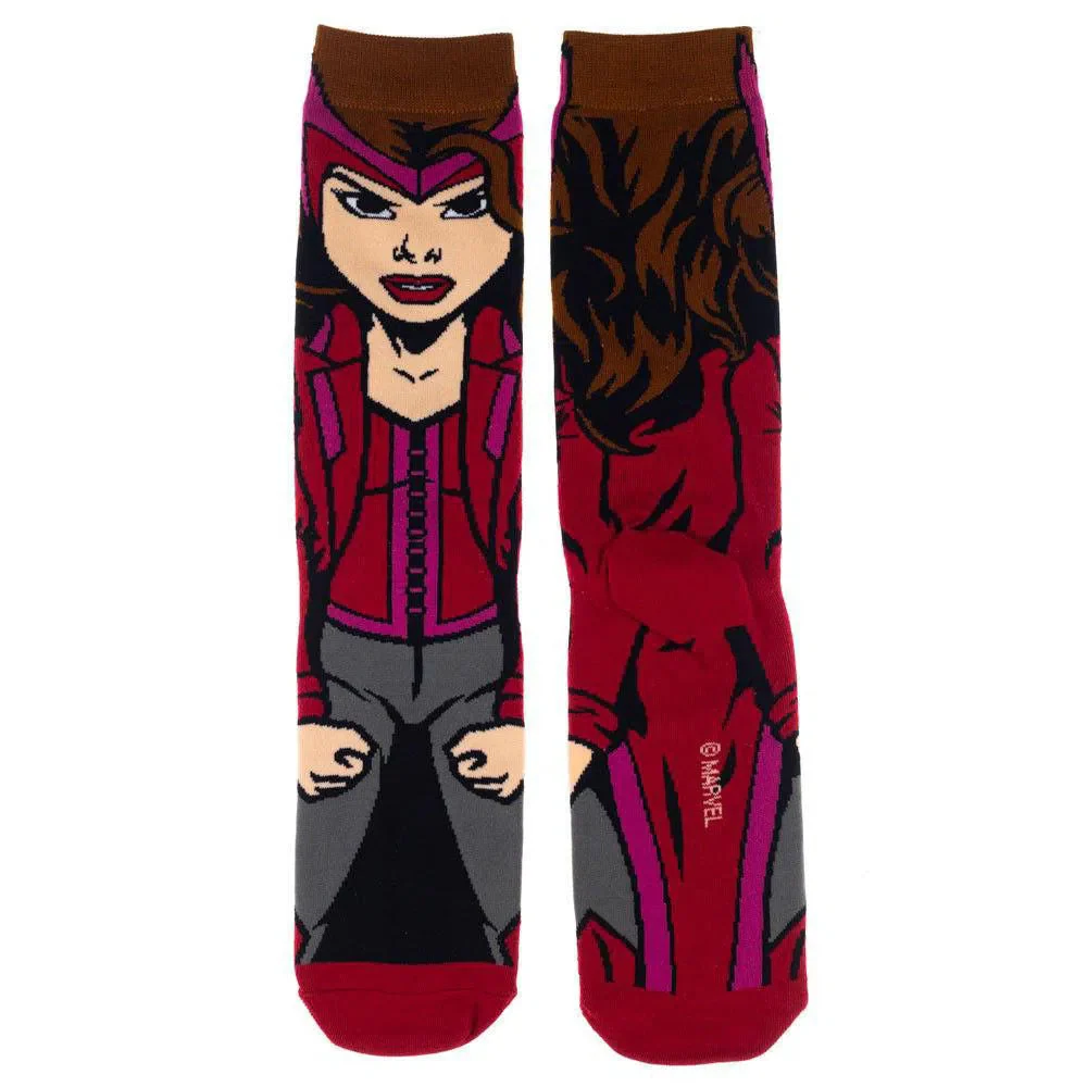 Marvel: Avengers - Scarlet Witch Character Crew Socks - Bioworld - Animigos Series - Image 3
