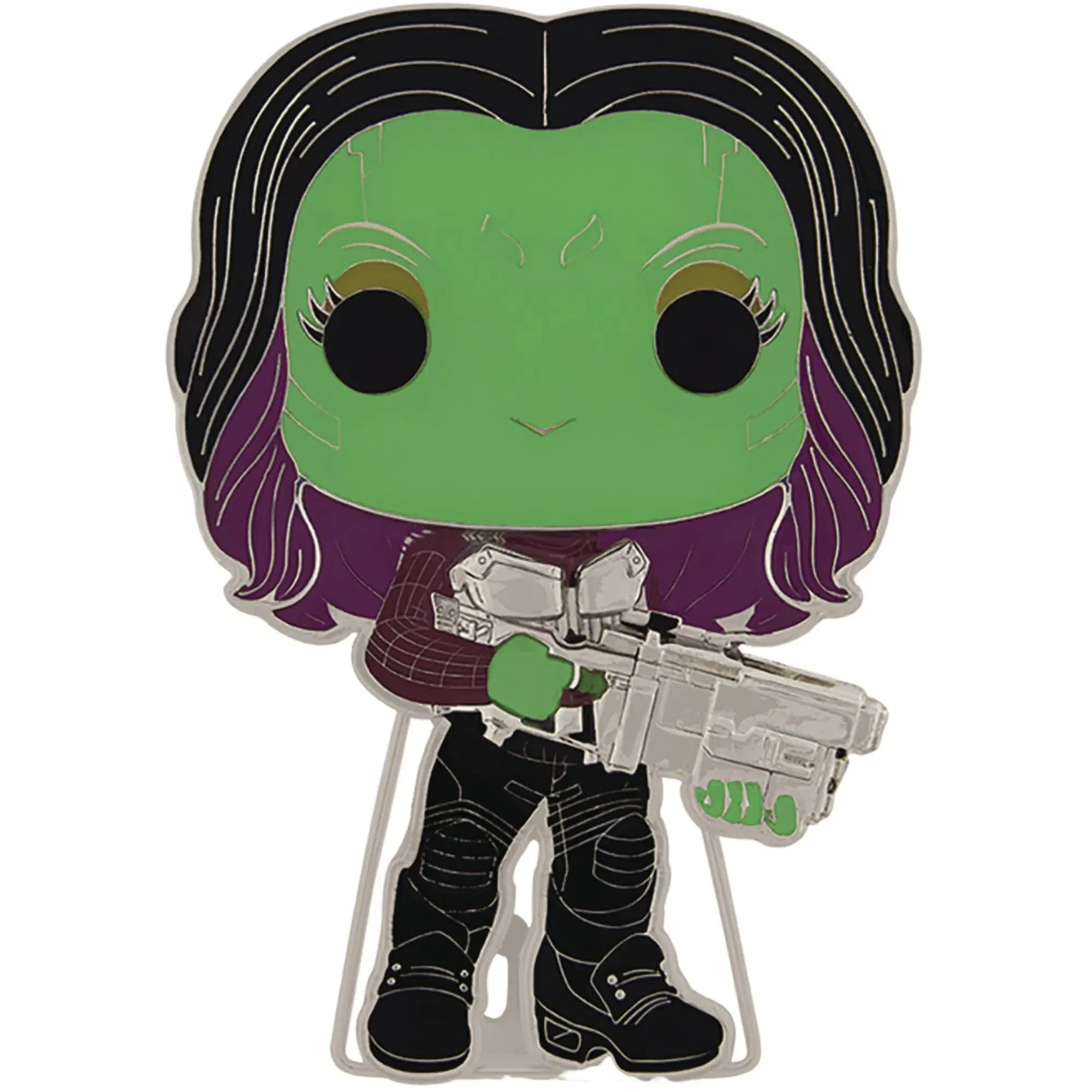 Marvel [Avengers: The Infinity Saga] - Gamora Pin Badge (Glows in the Dark, Enamel) - Funko - Pop! Pin Series (26) - Image 2