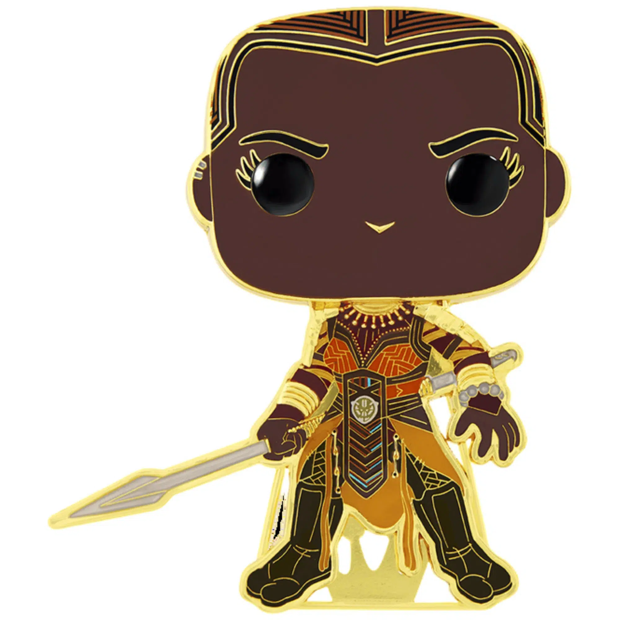 Marvel [Avengers: The Infinity Saga x Black Panther] - Okoye Pin Badge (#25, Enamel) - Funko - Pop! Pin Series - Image 2